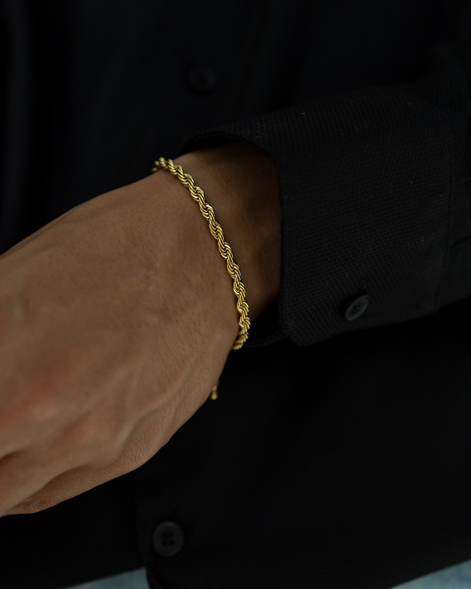 Rope Armband 5mm - Gold