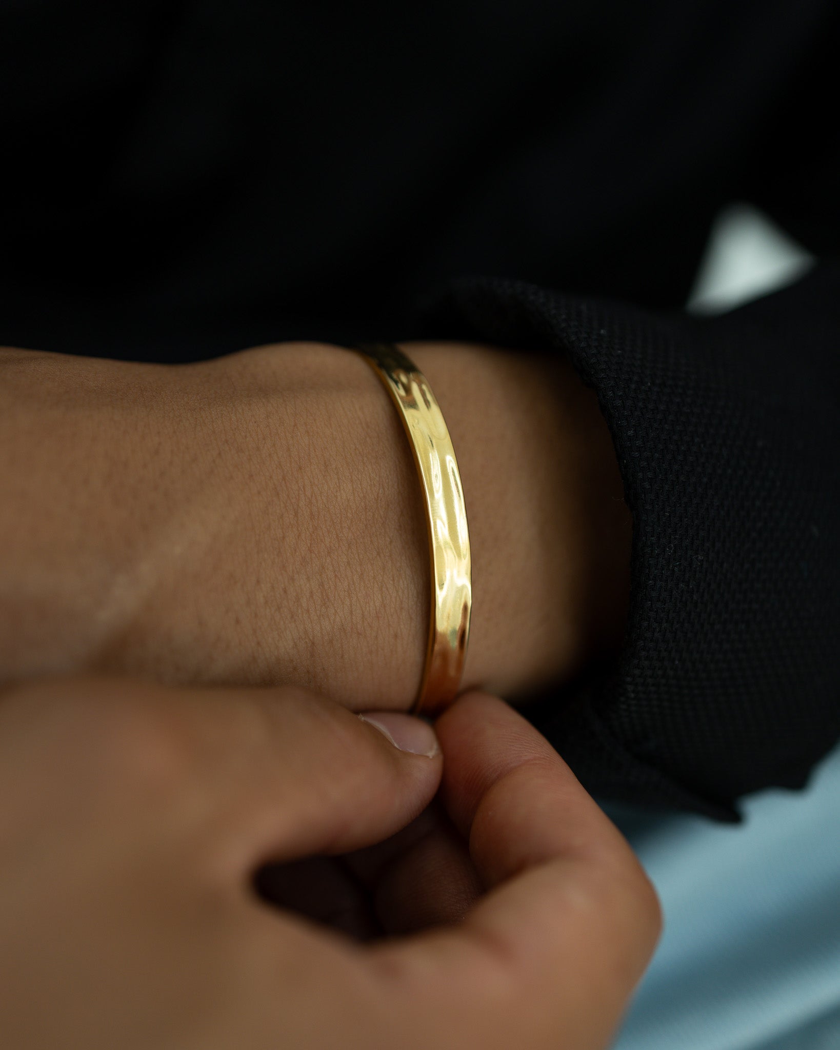 Hammered Cuff - Gold