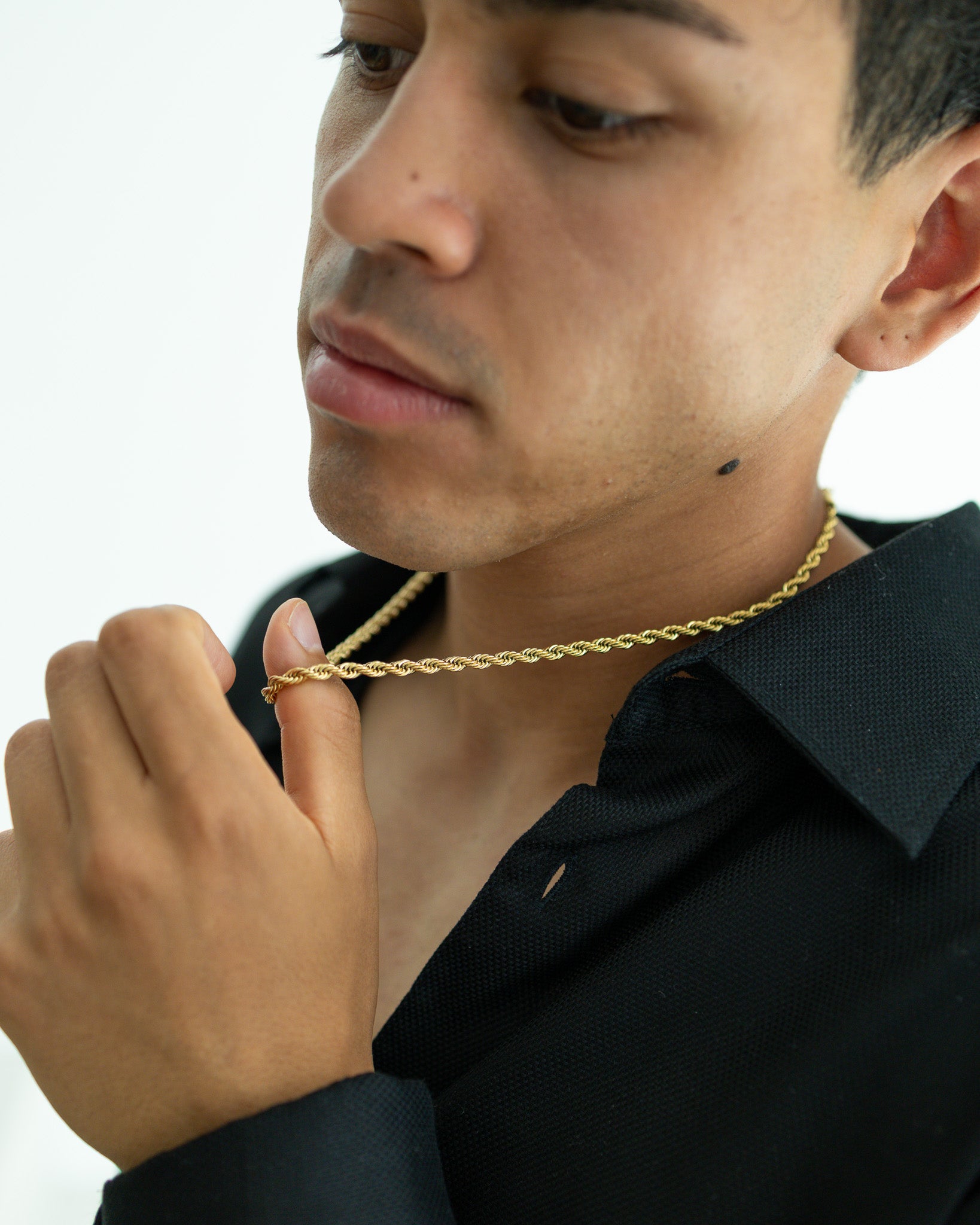 Rope Halskette 5mm - Gold
