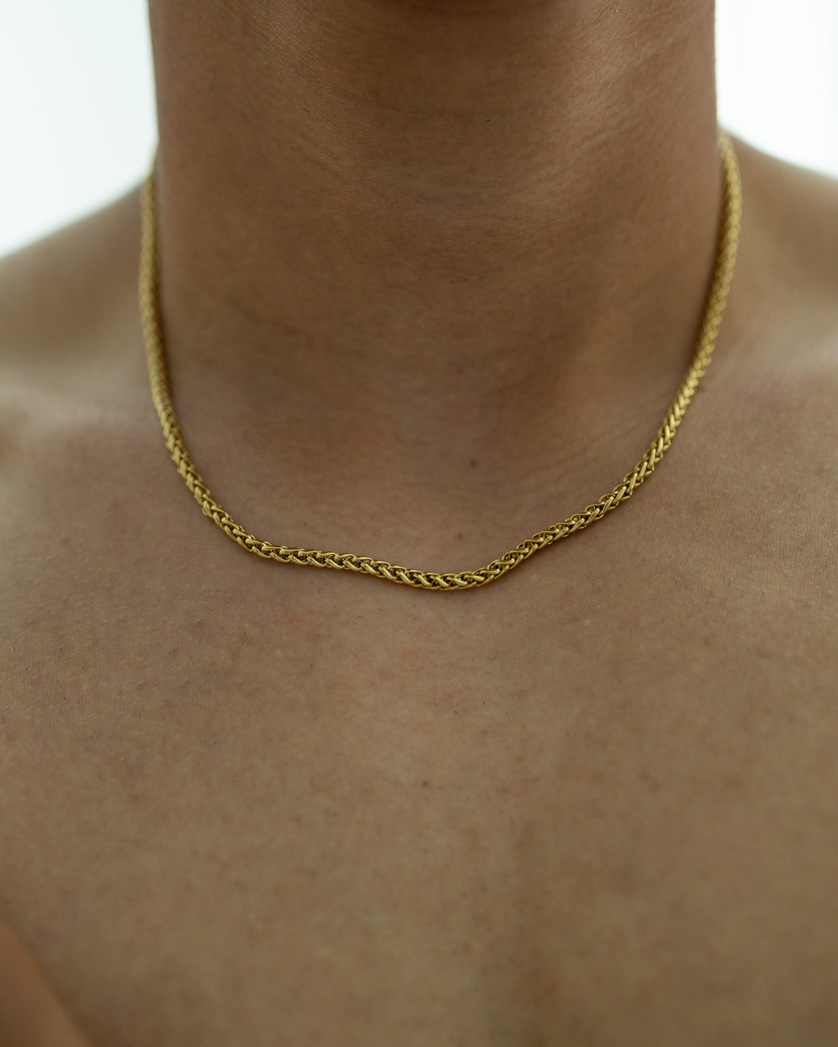 Snake Halskette 3mm - Gold