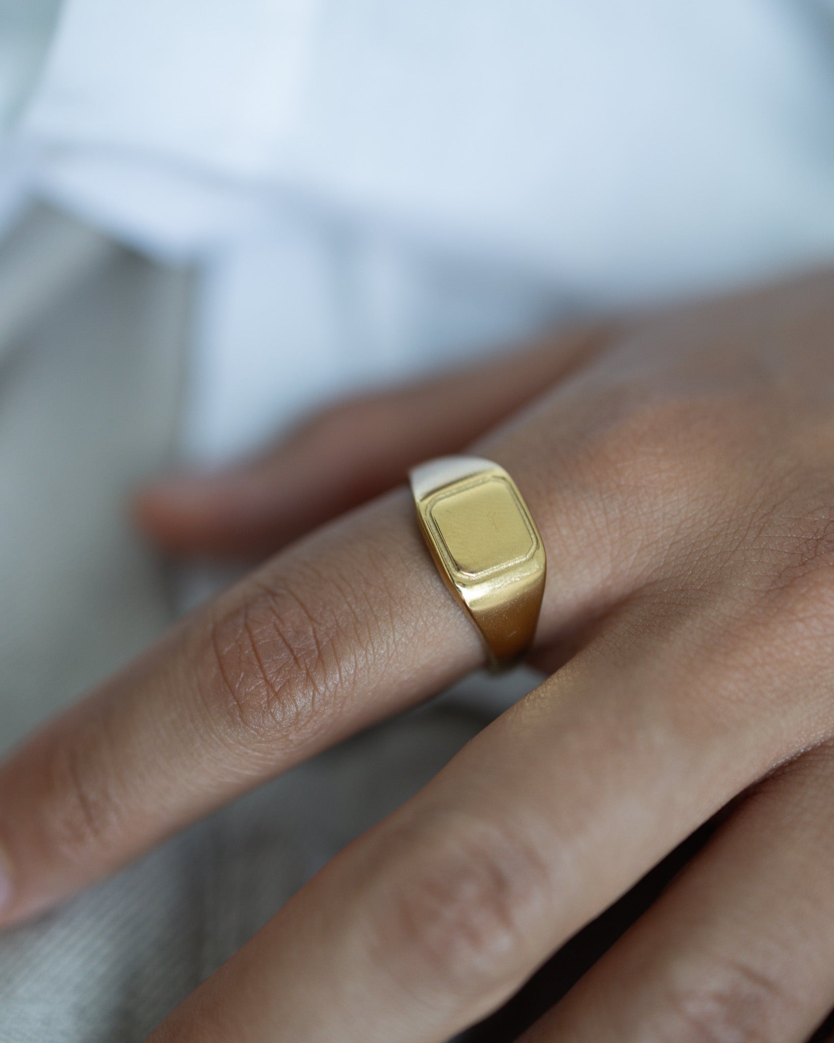 Stamp Ring - Gold