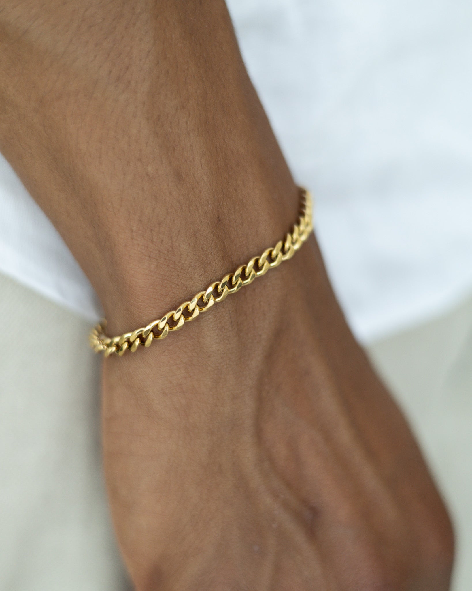Cuban Armband 5mm - Gold