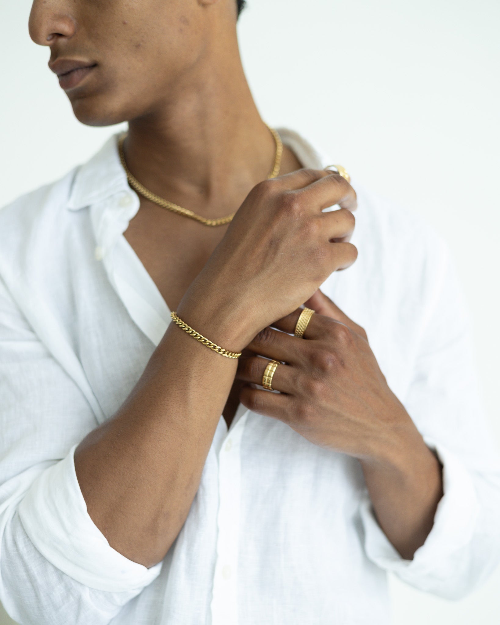 Cuban Armband 5mm - Gold