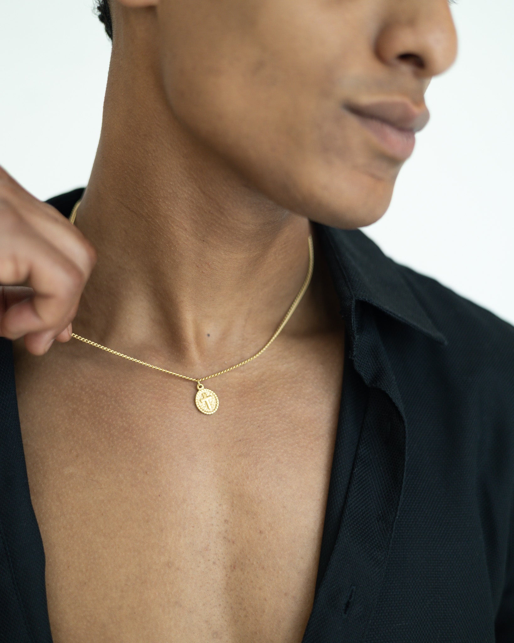 Vintage Cross Halskette - Gold
