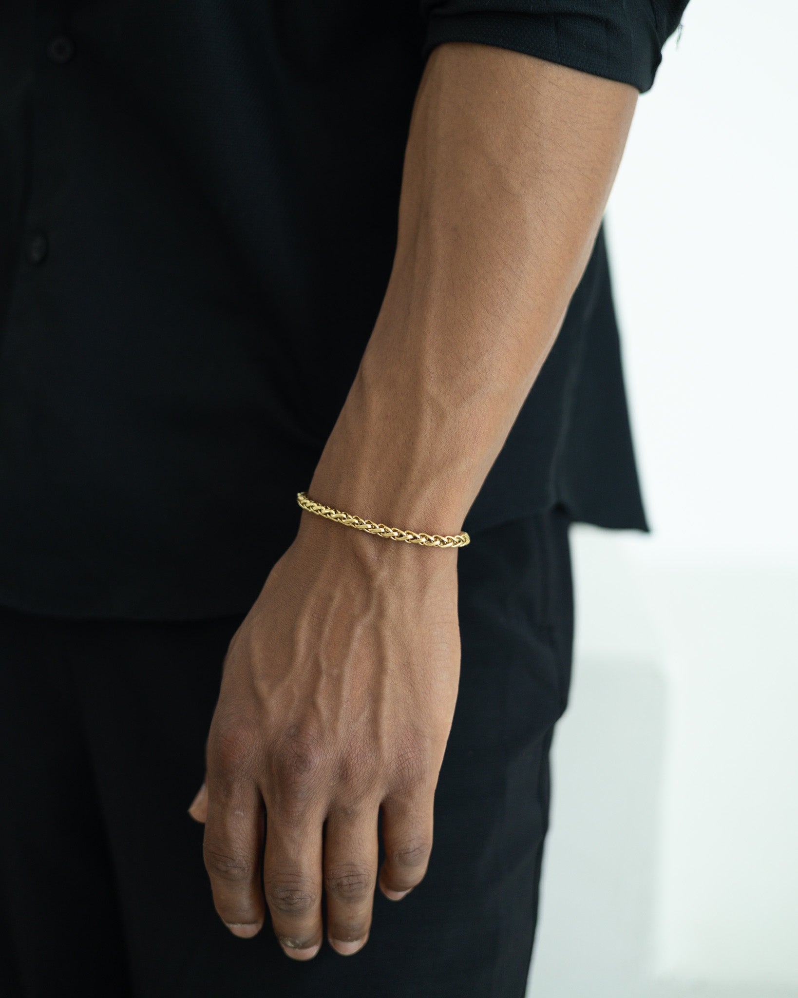 Snake Armband 5mm - Gold