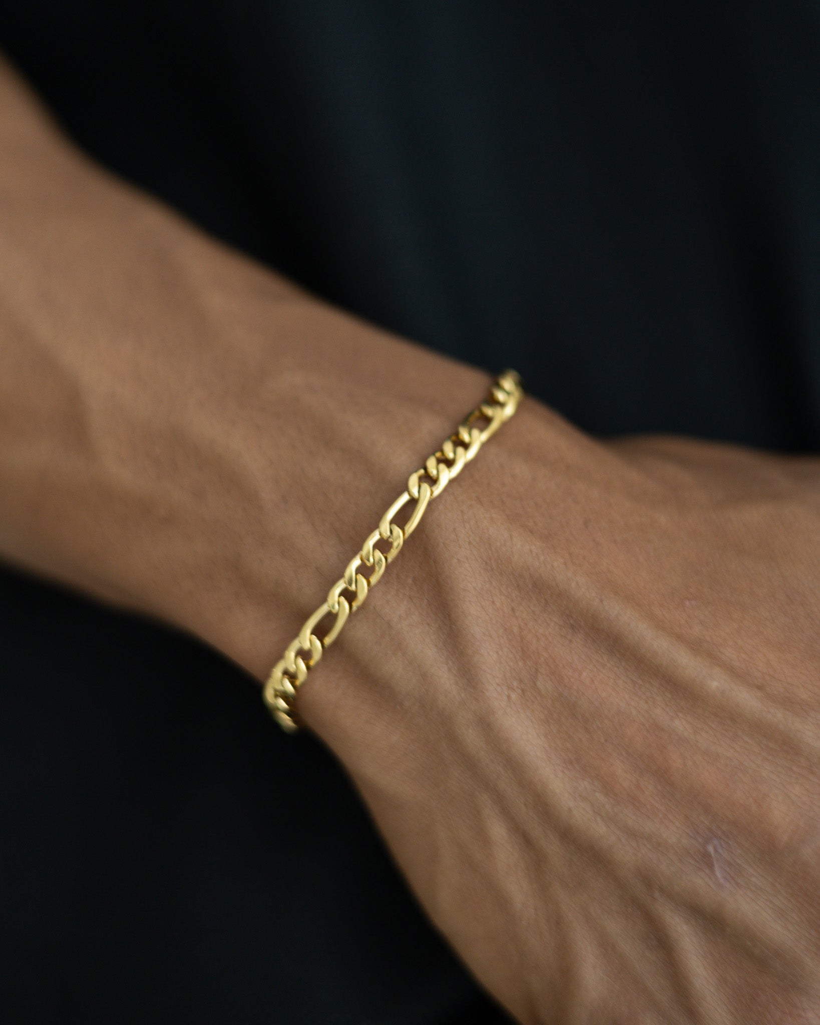 Figaro Armband 5mm - Gold