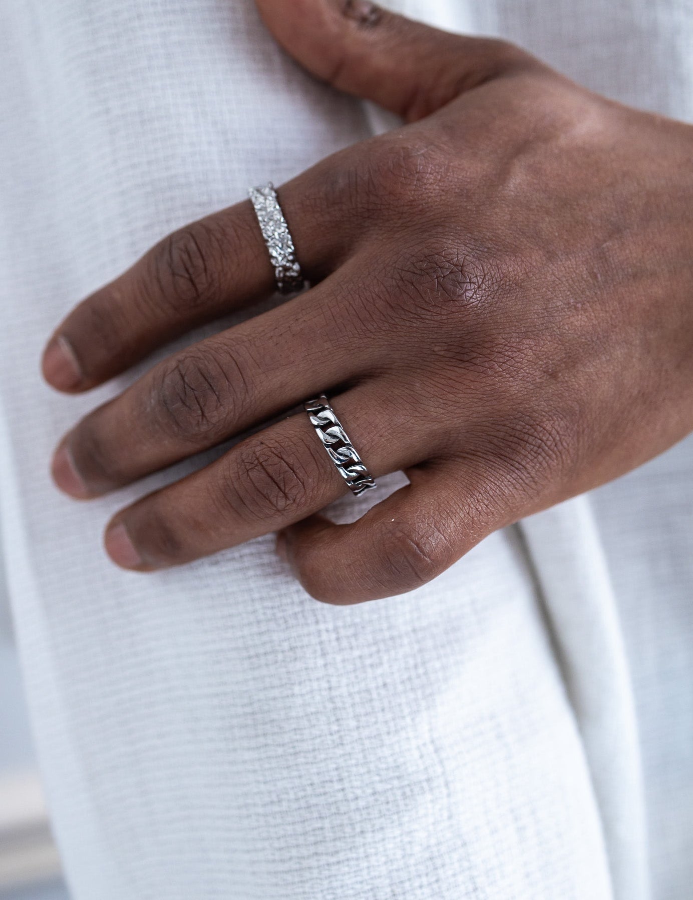 Ring || ||  Look: Cuban & Moon Ring.