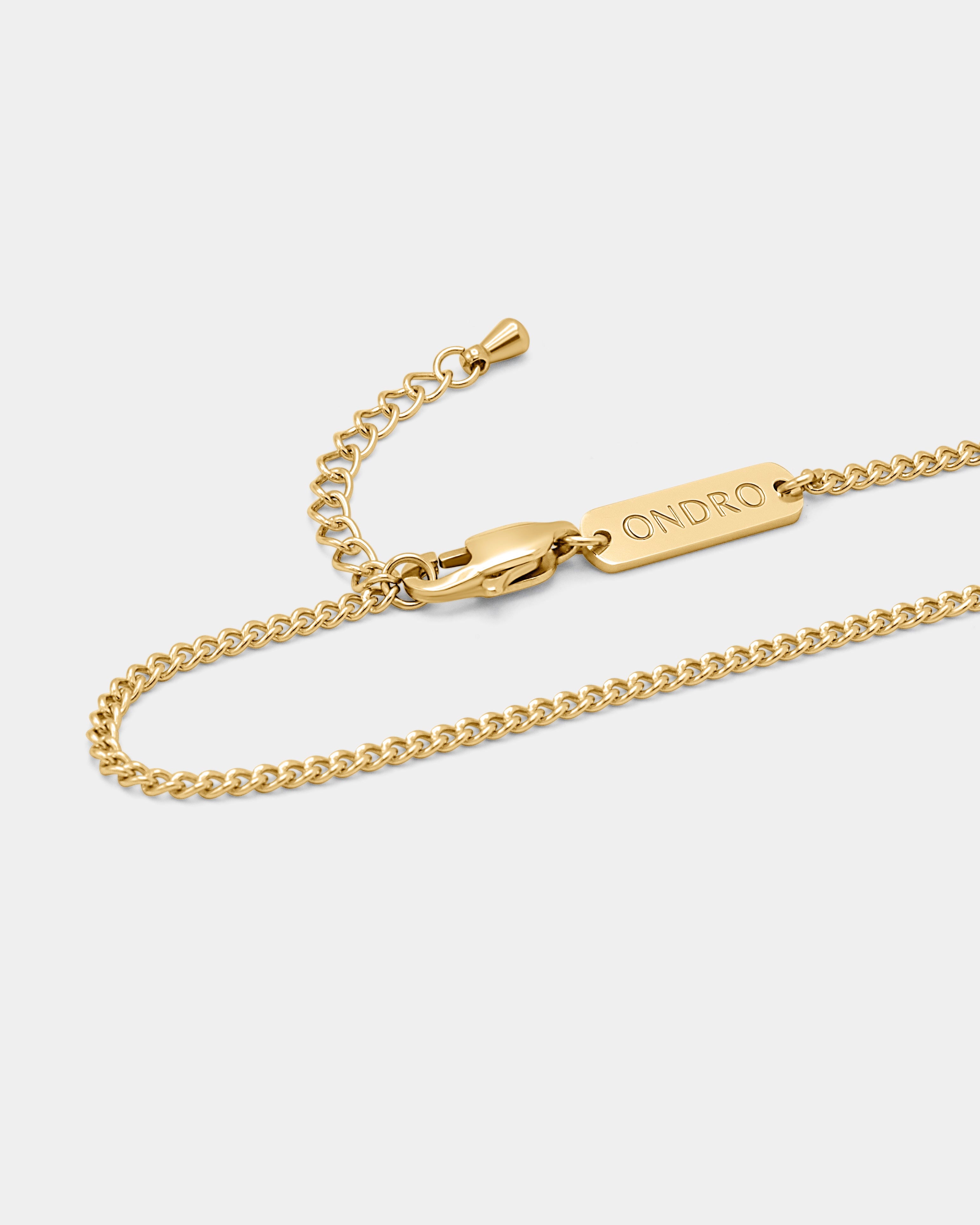 Basic Cross Halskette - Gold
