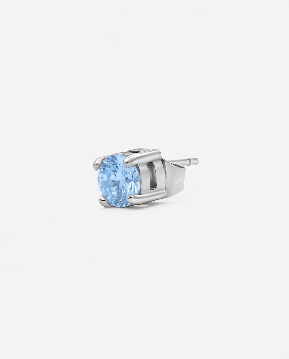 Diamond Ohrring 5mm - BabyBlue - Set