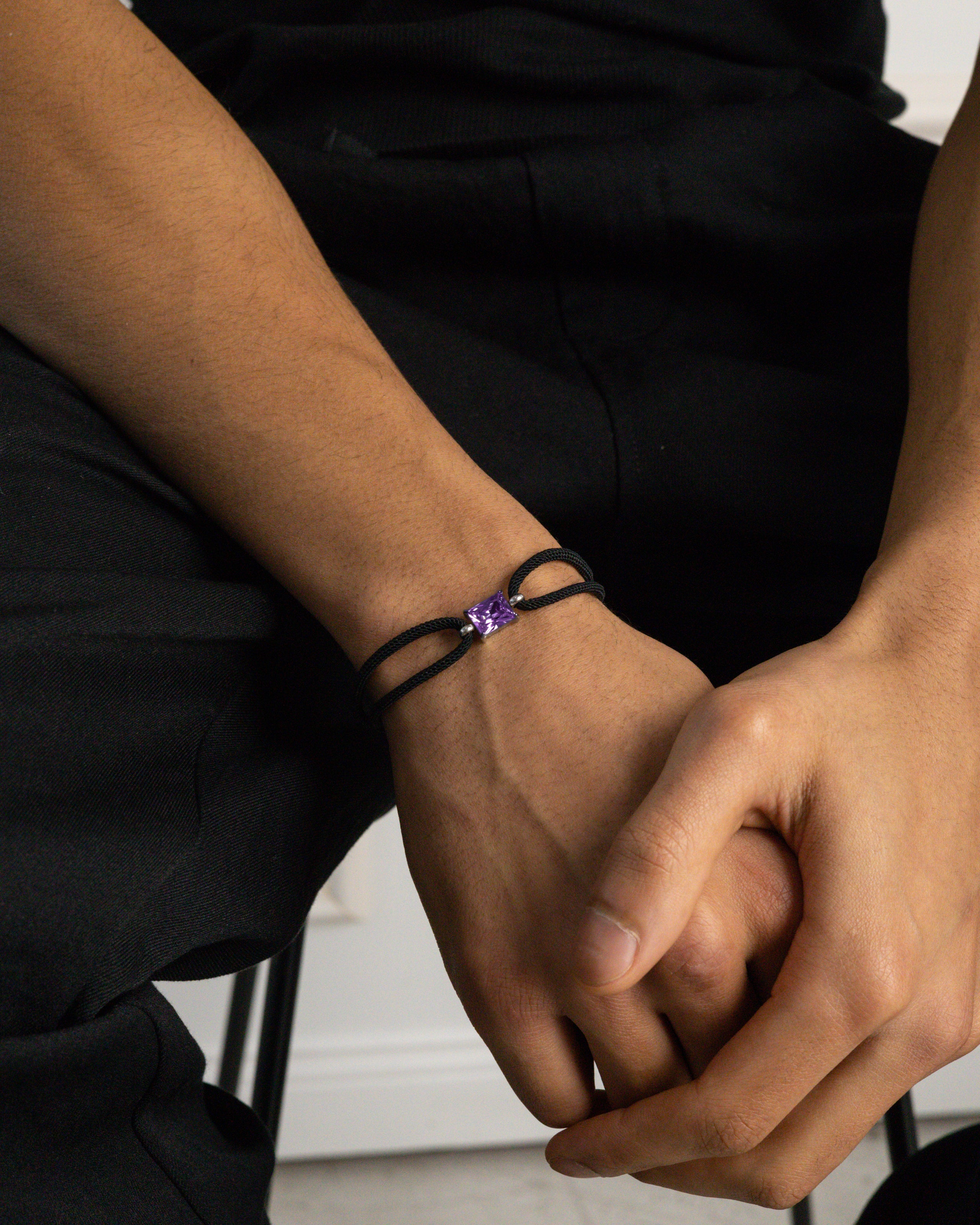 LUMÉ NOIR Armband - Violet