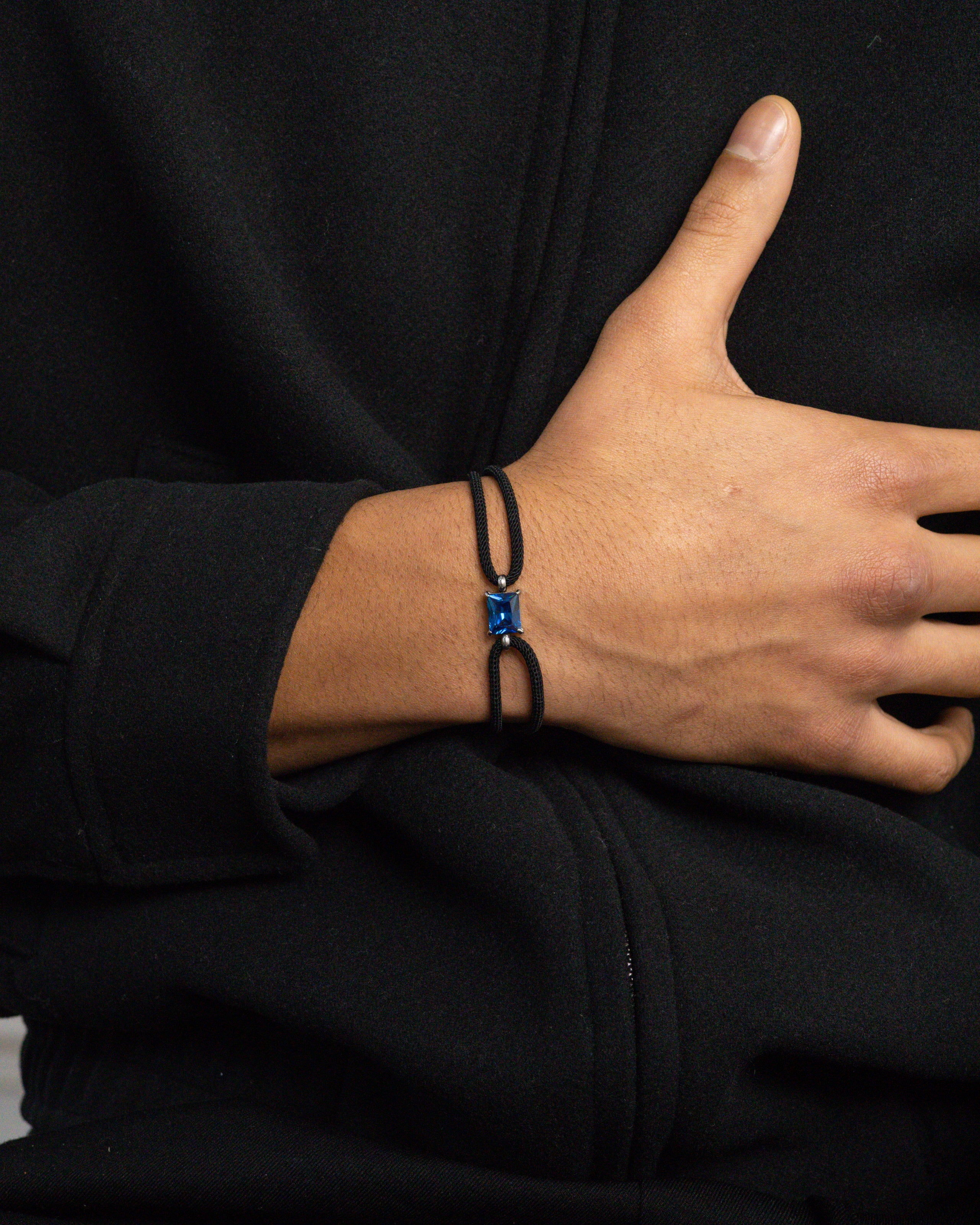 LUMÉ NOIR Armband - Marine Blue