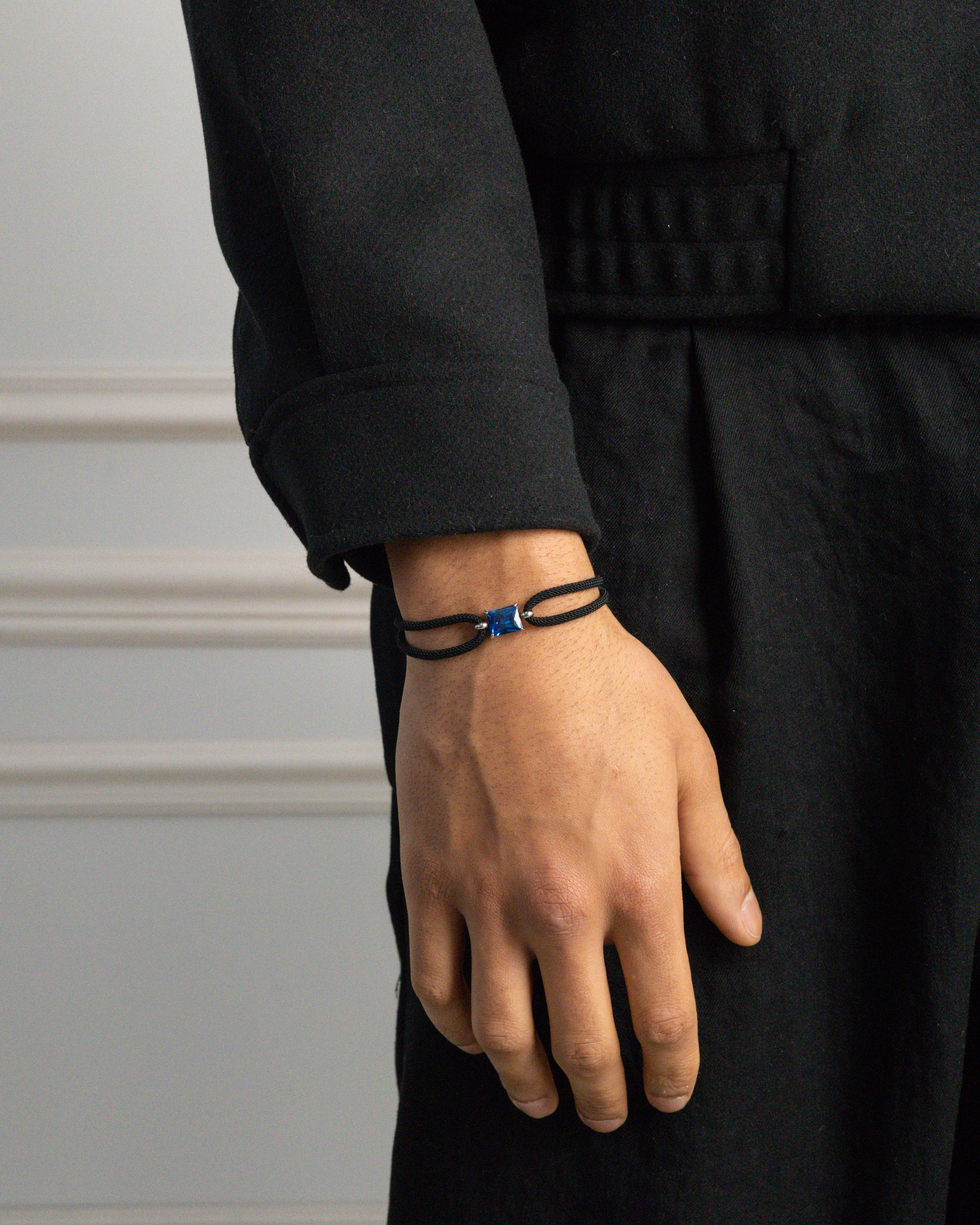 LUMÉ NOIR Armband - Marine Blue