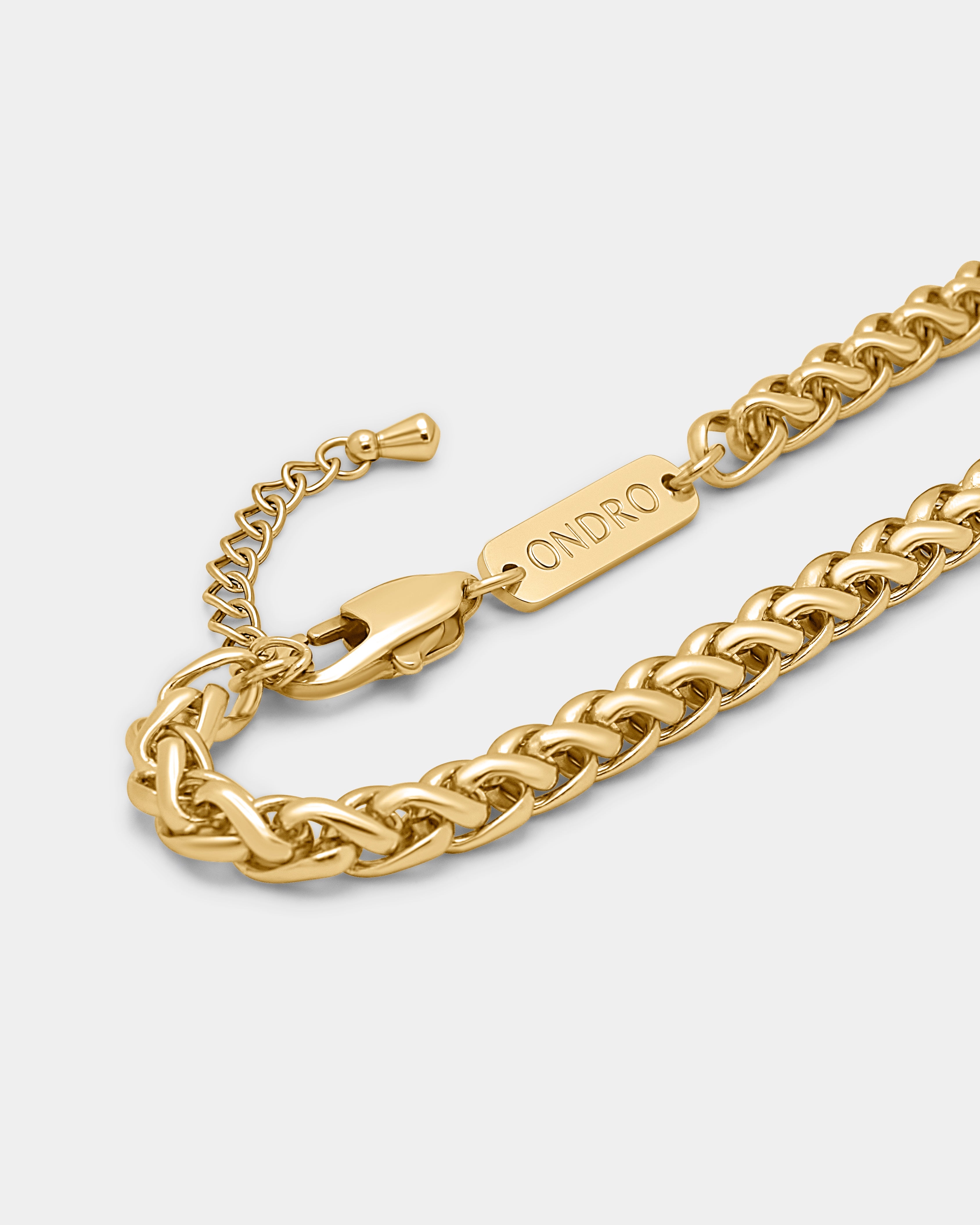 Snake Armband 5mm - Gold