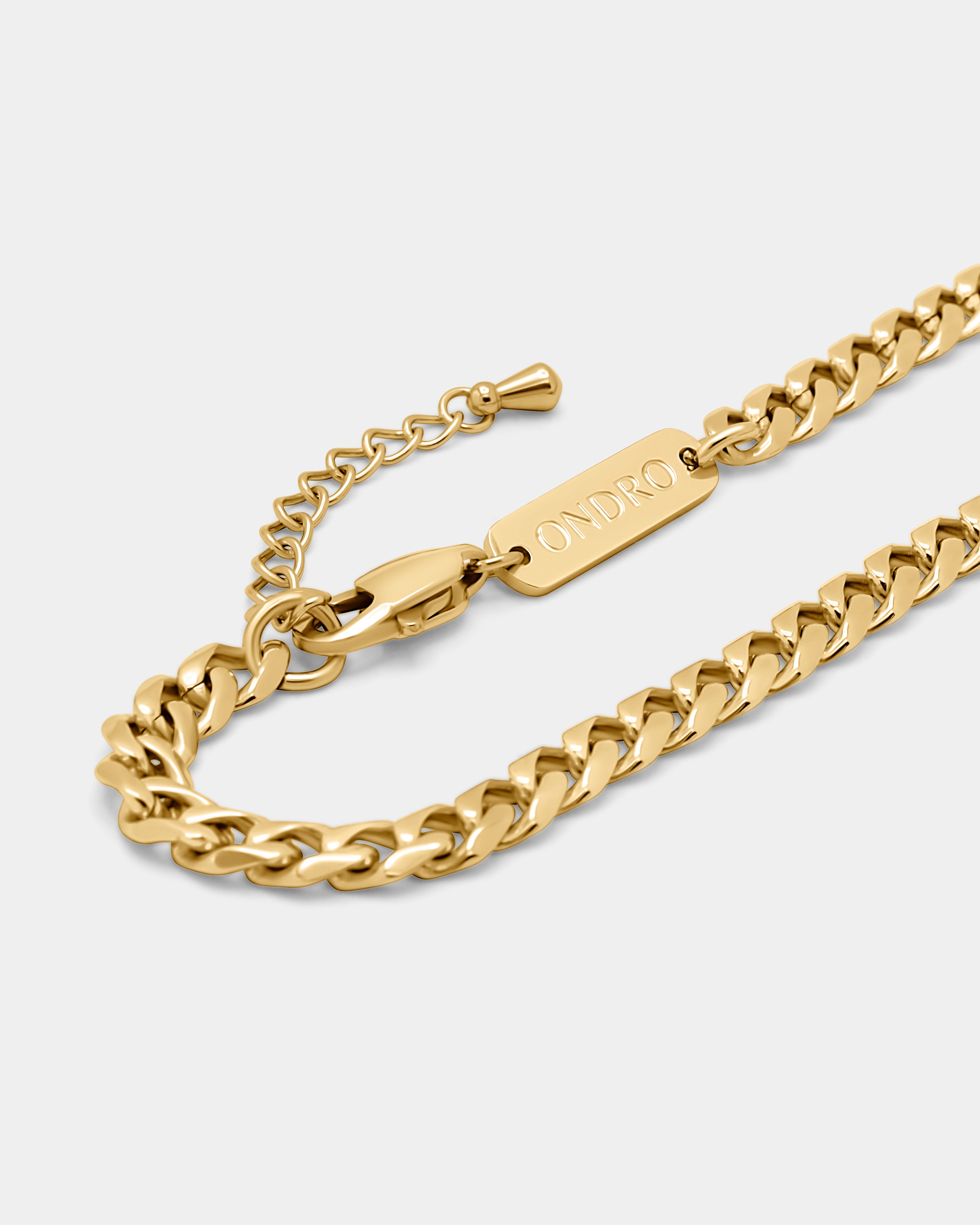 Cuban Armband 5mm - Gold