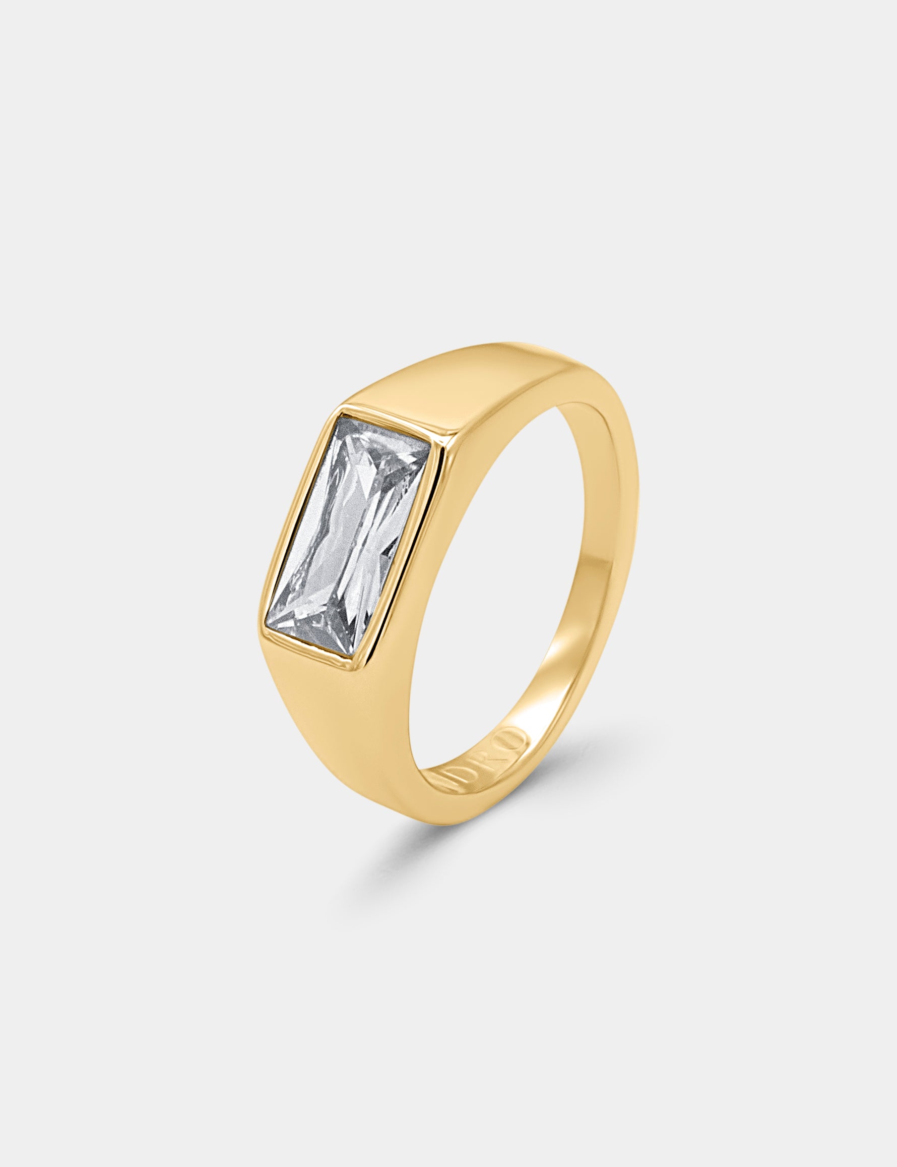Atlas Ring Gold - White