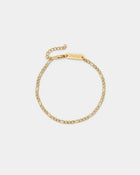 Figaro Armband 3mm - Gold