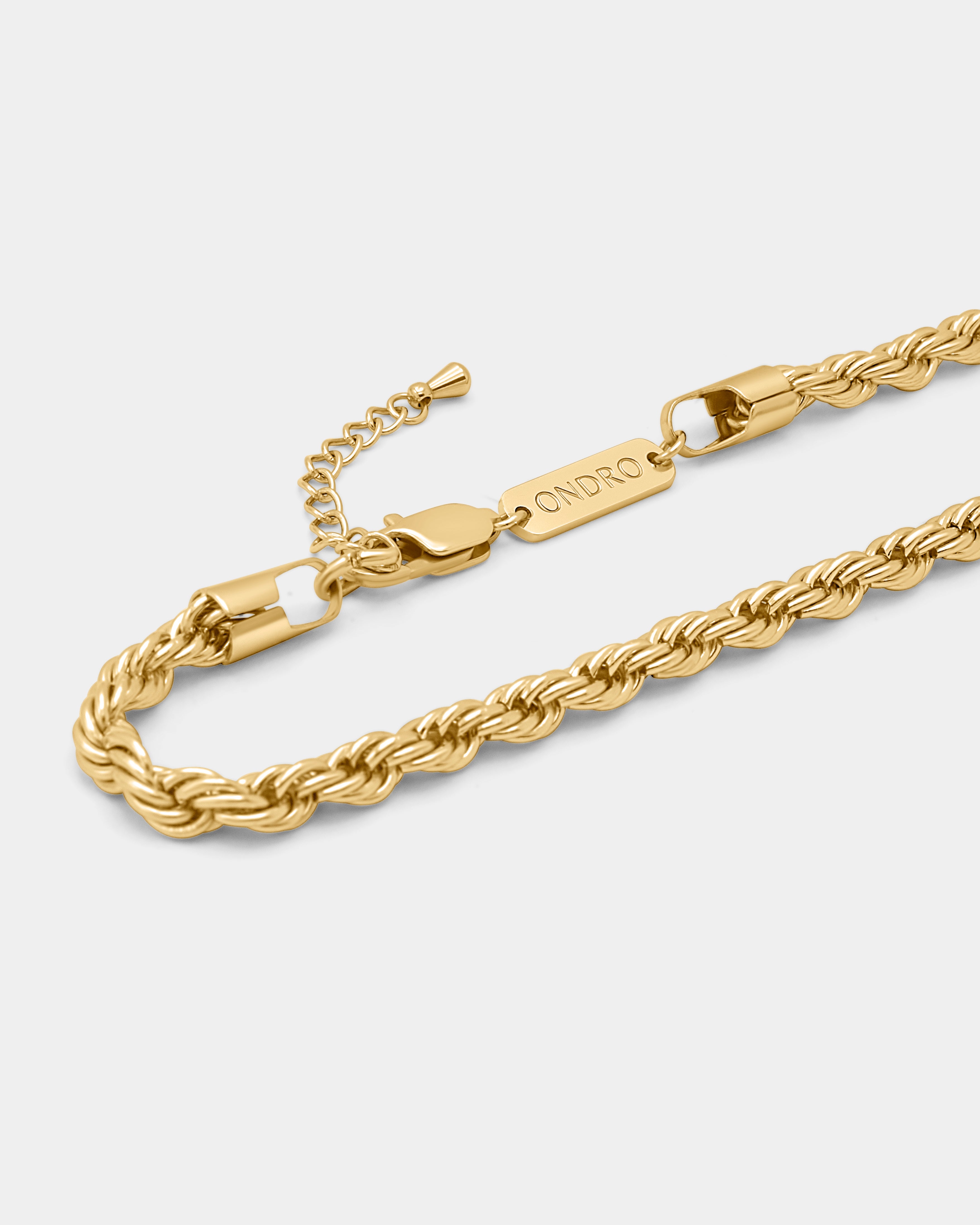 Rope Halskette 5mm - Gold