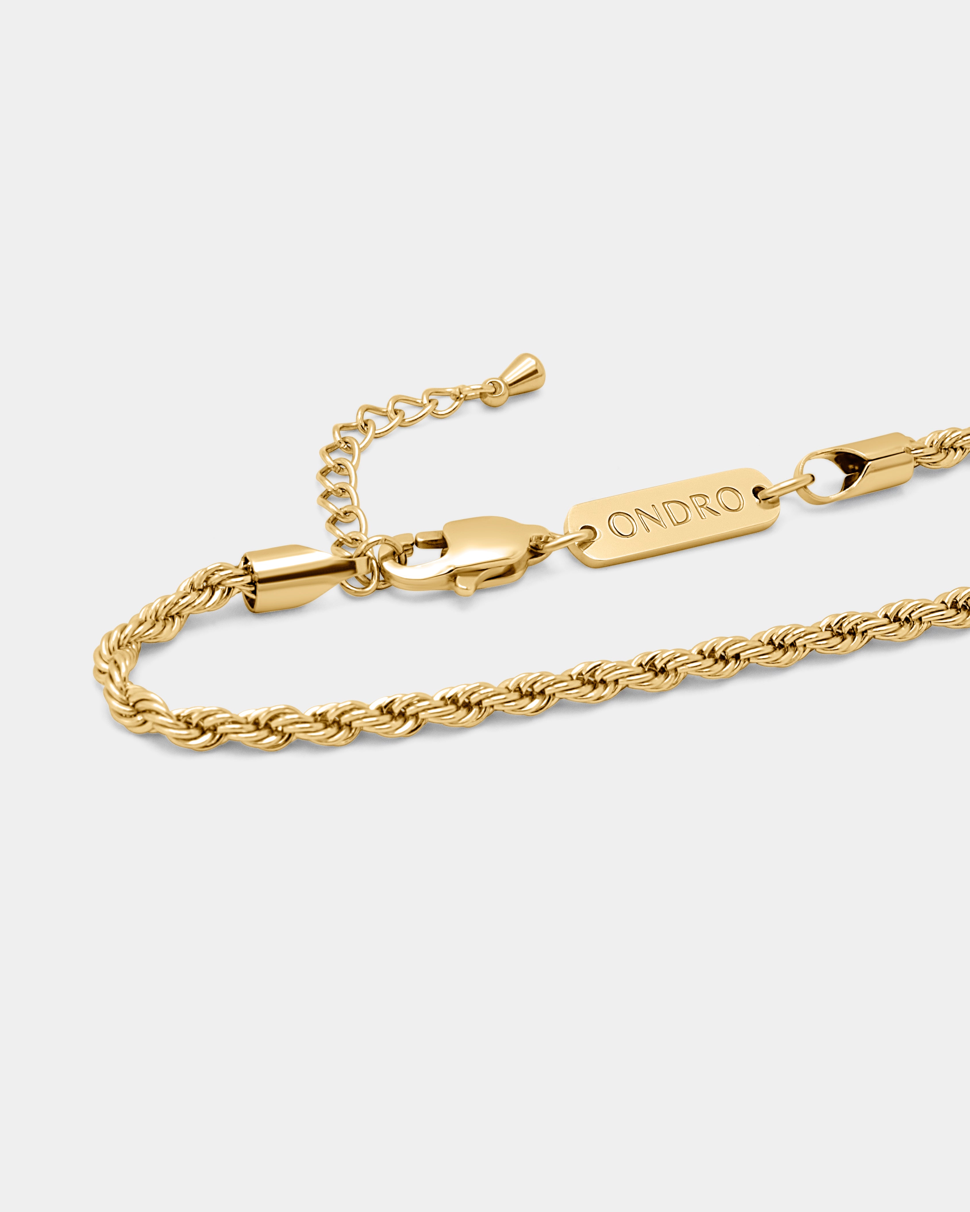 Rope Armband 3mm - Gold