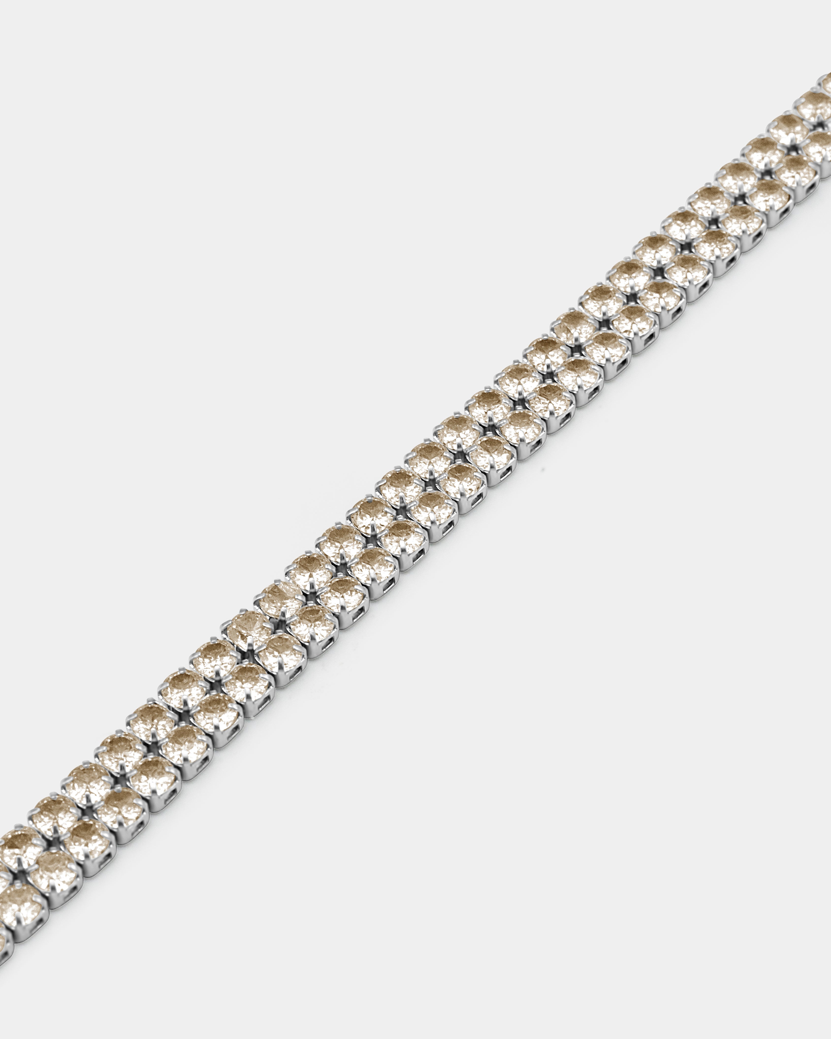 Ice Double Line Armband - Champagne Gold