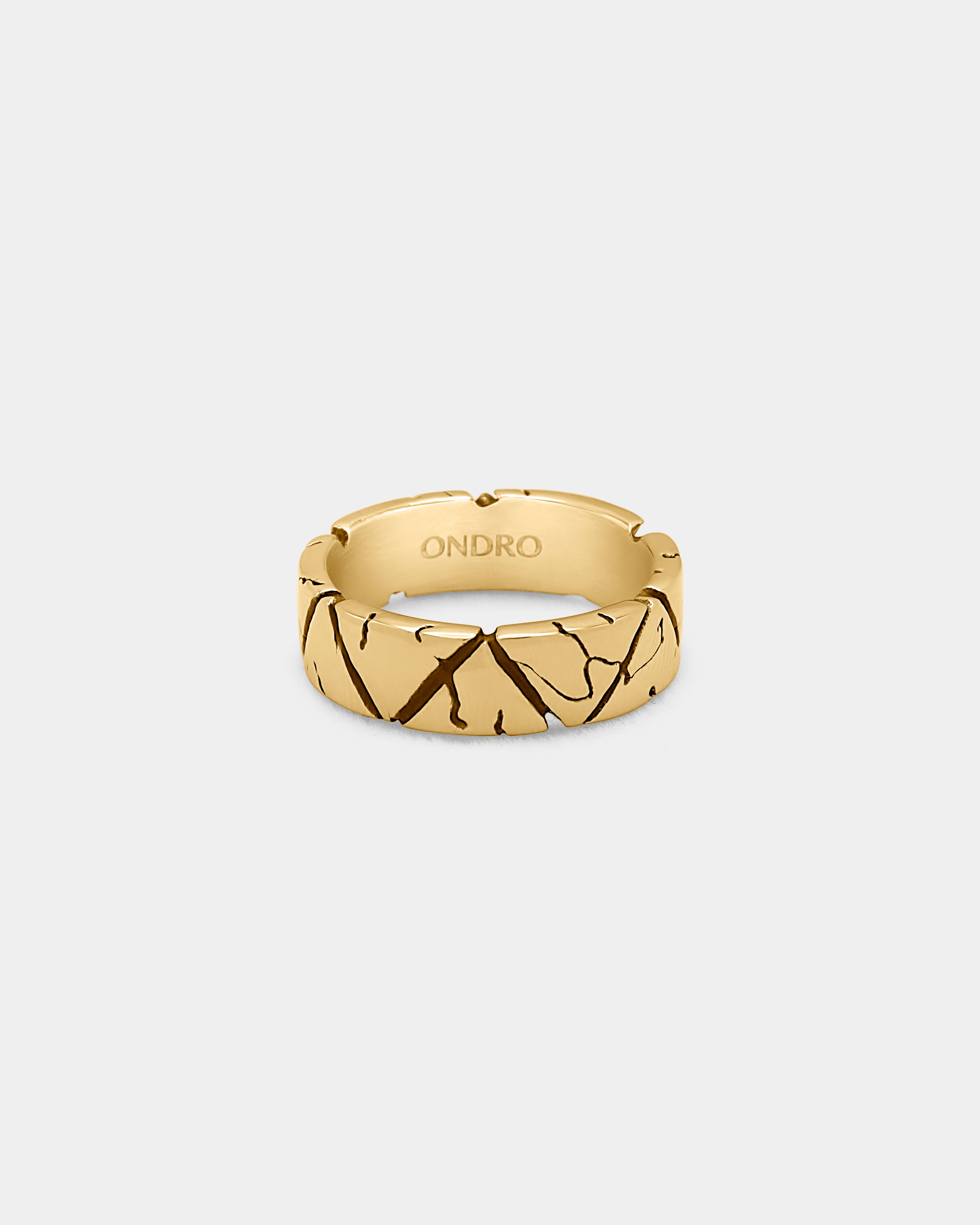 Rock Ring - Gold