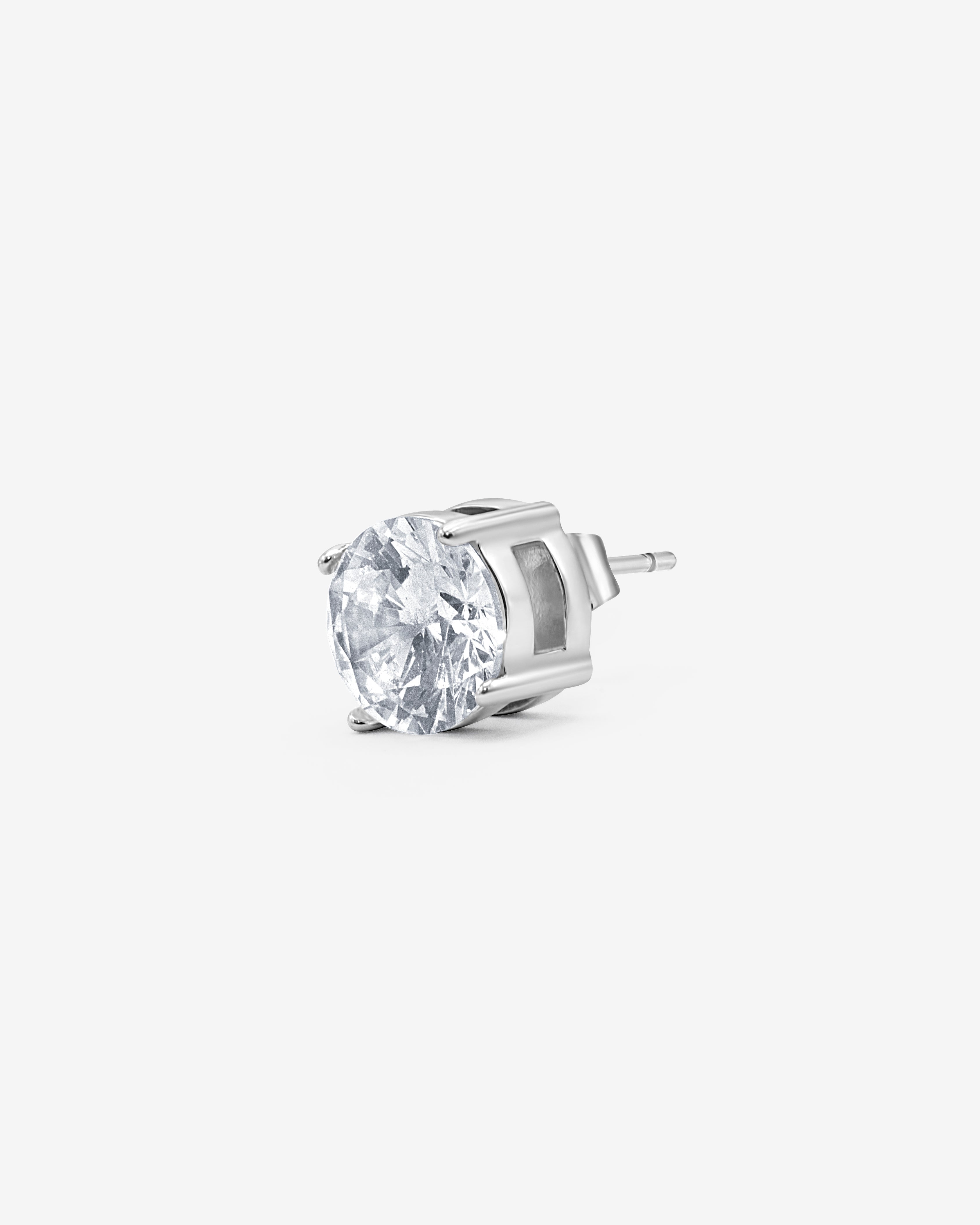 Diamond Ohrring 5mm - Weiß - Set