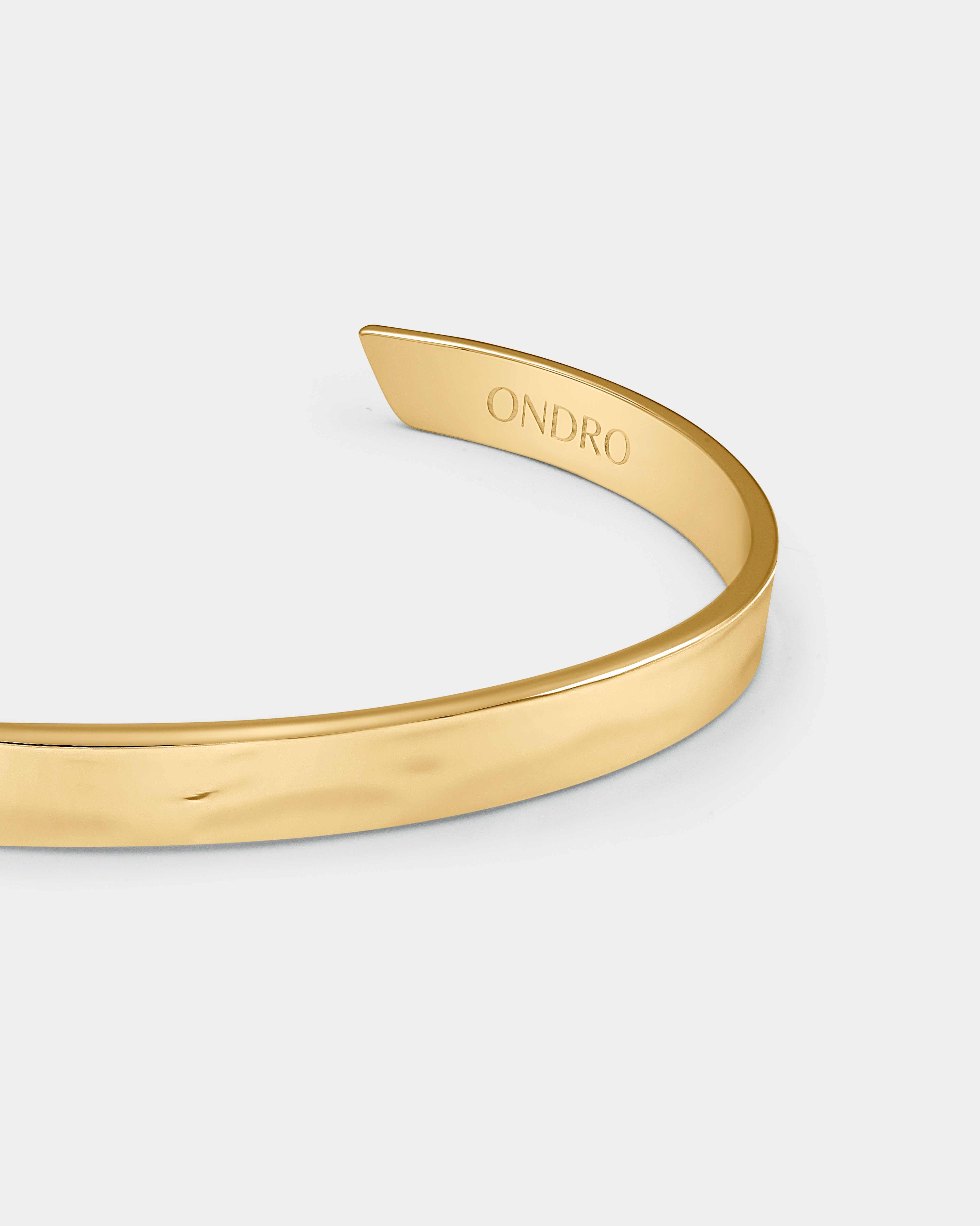 Hammered Cuff - Gold