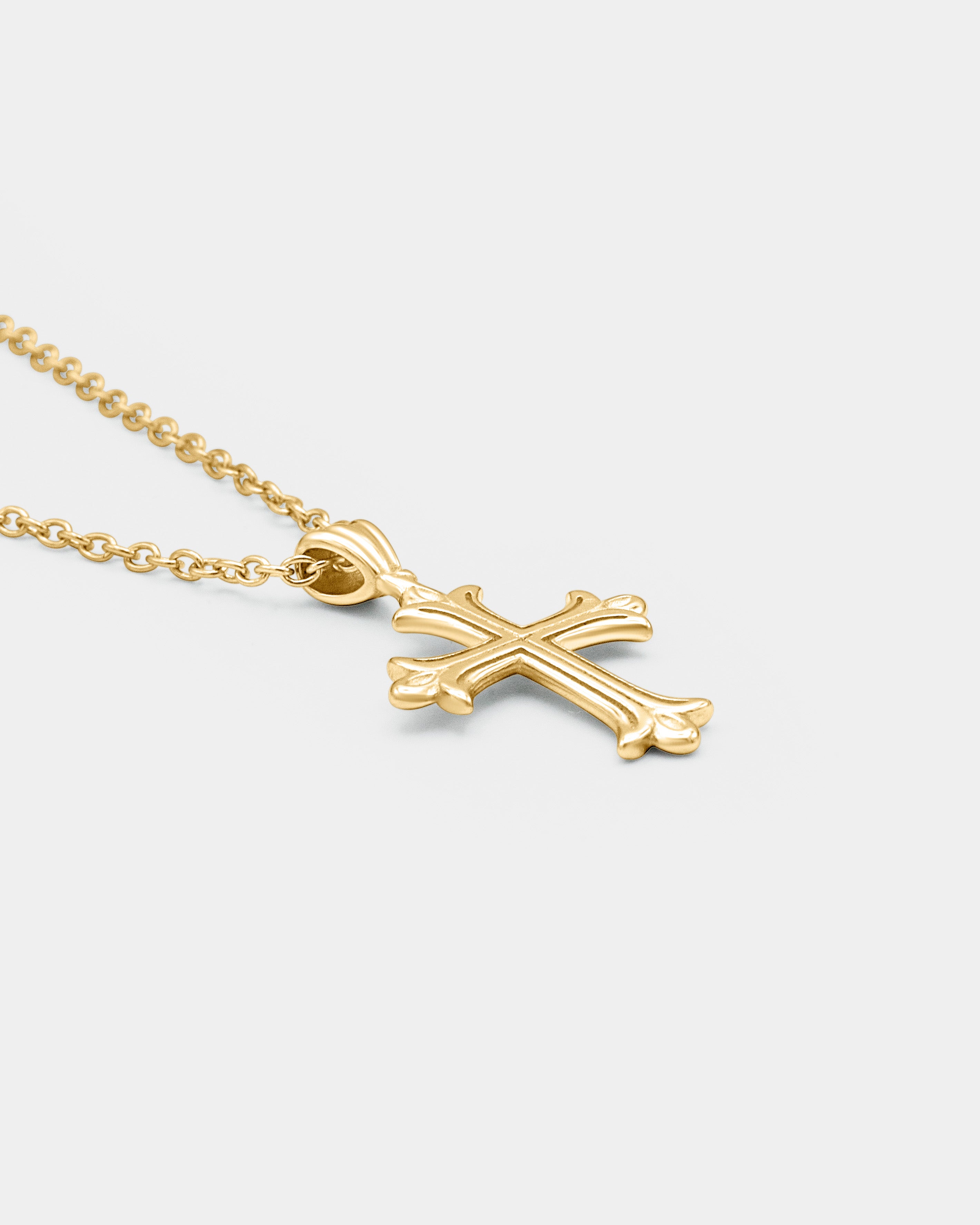 Antica Kreuz Halskette - Gold