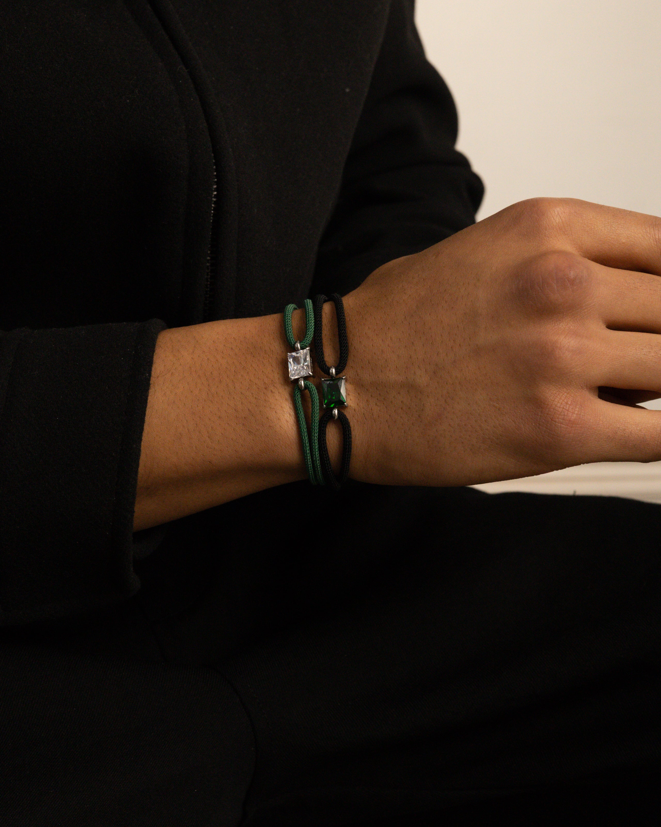 LUMÉ NOIR Armband - Green