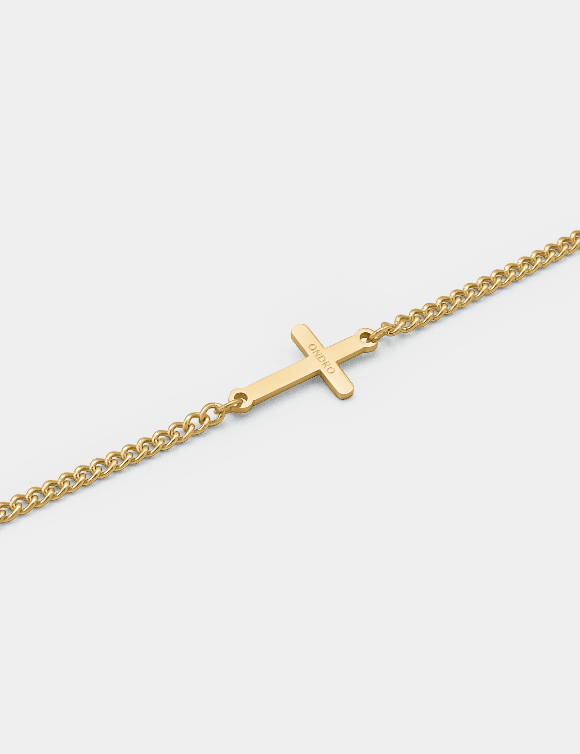 Basic Cross Armband - Gold