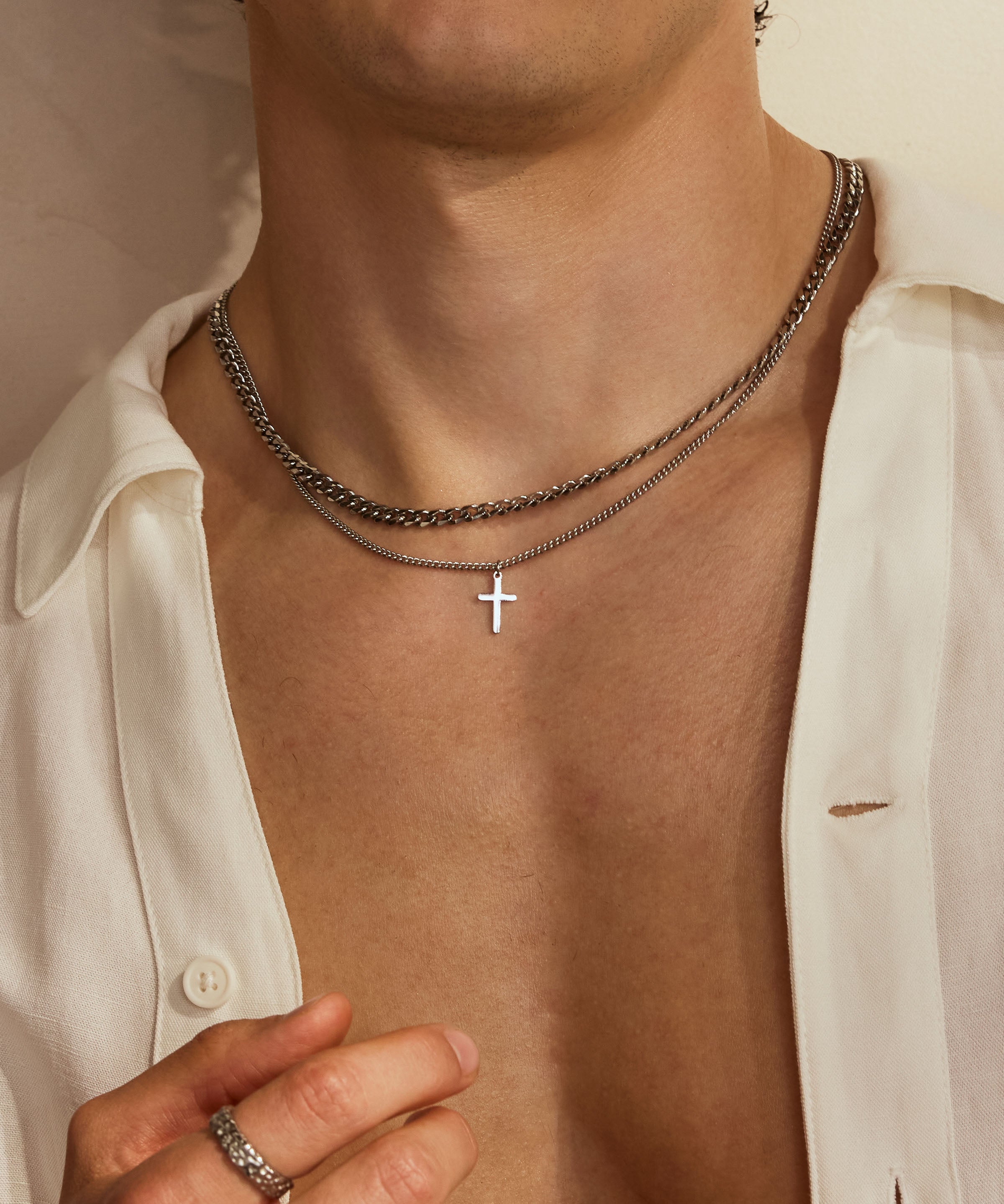 Basic Cross Halskette 