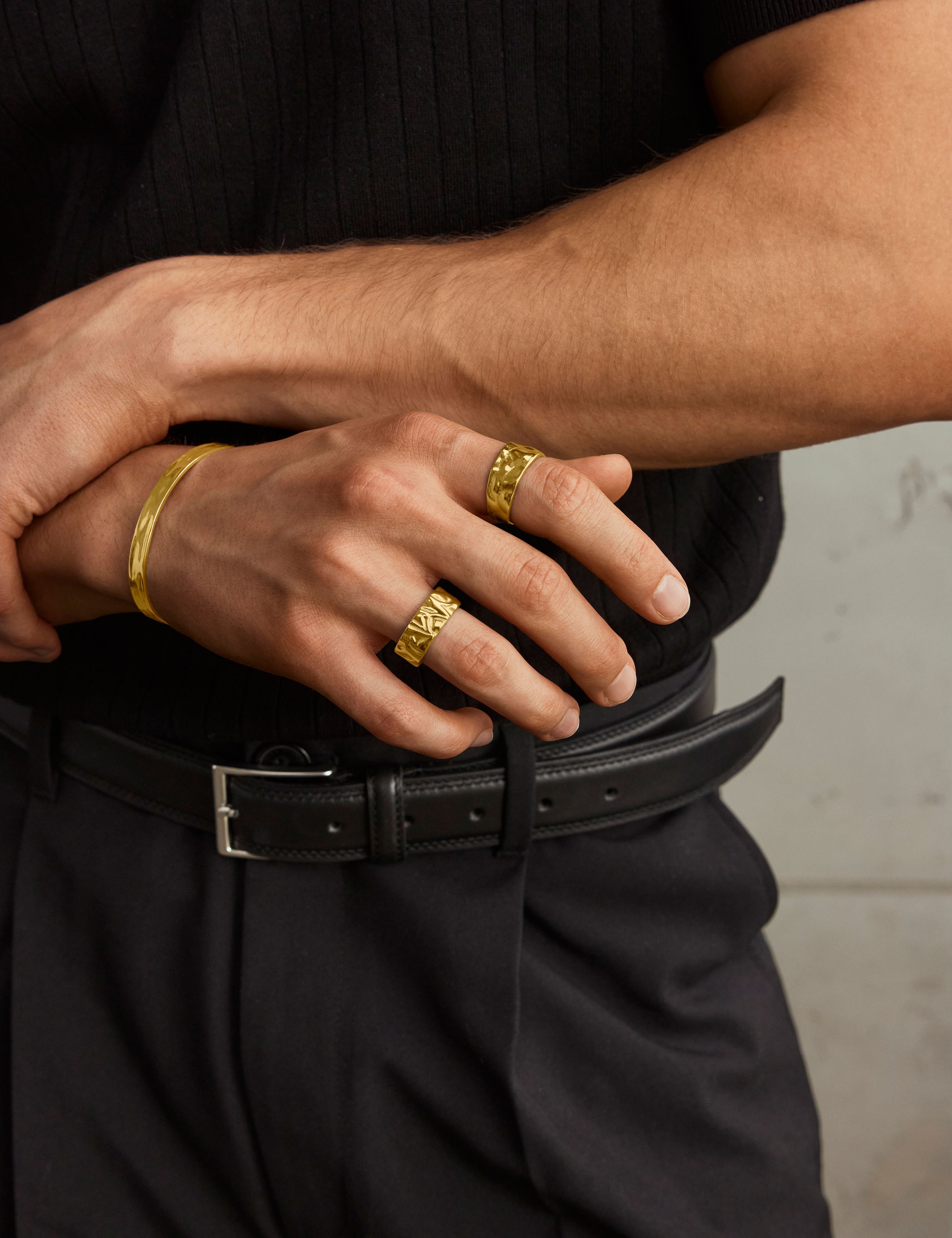 Hammered Ring - Gold