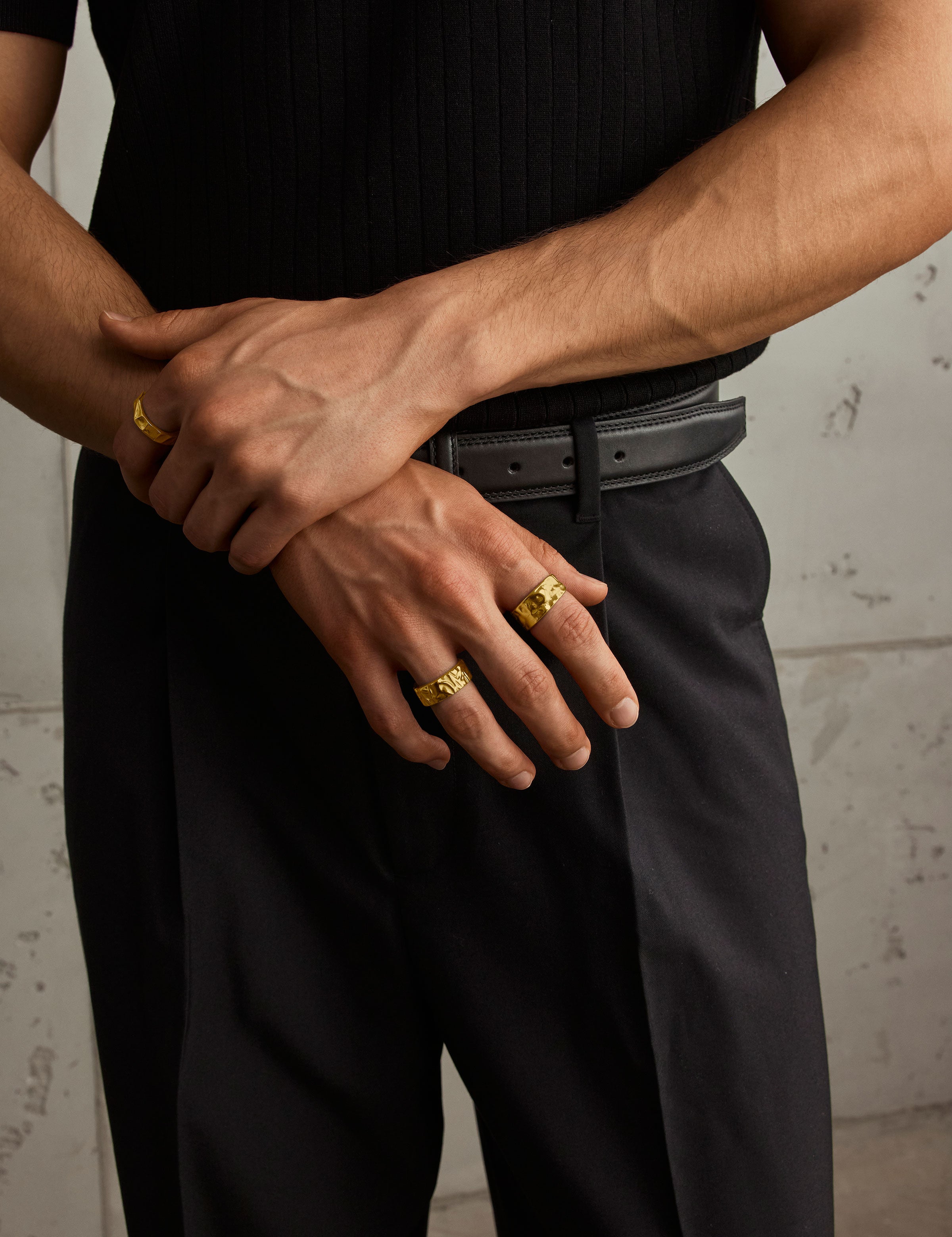 Hammered Ring - Gold