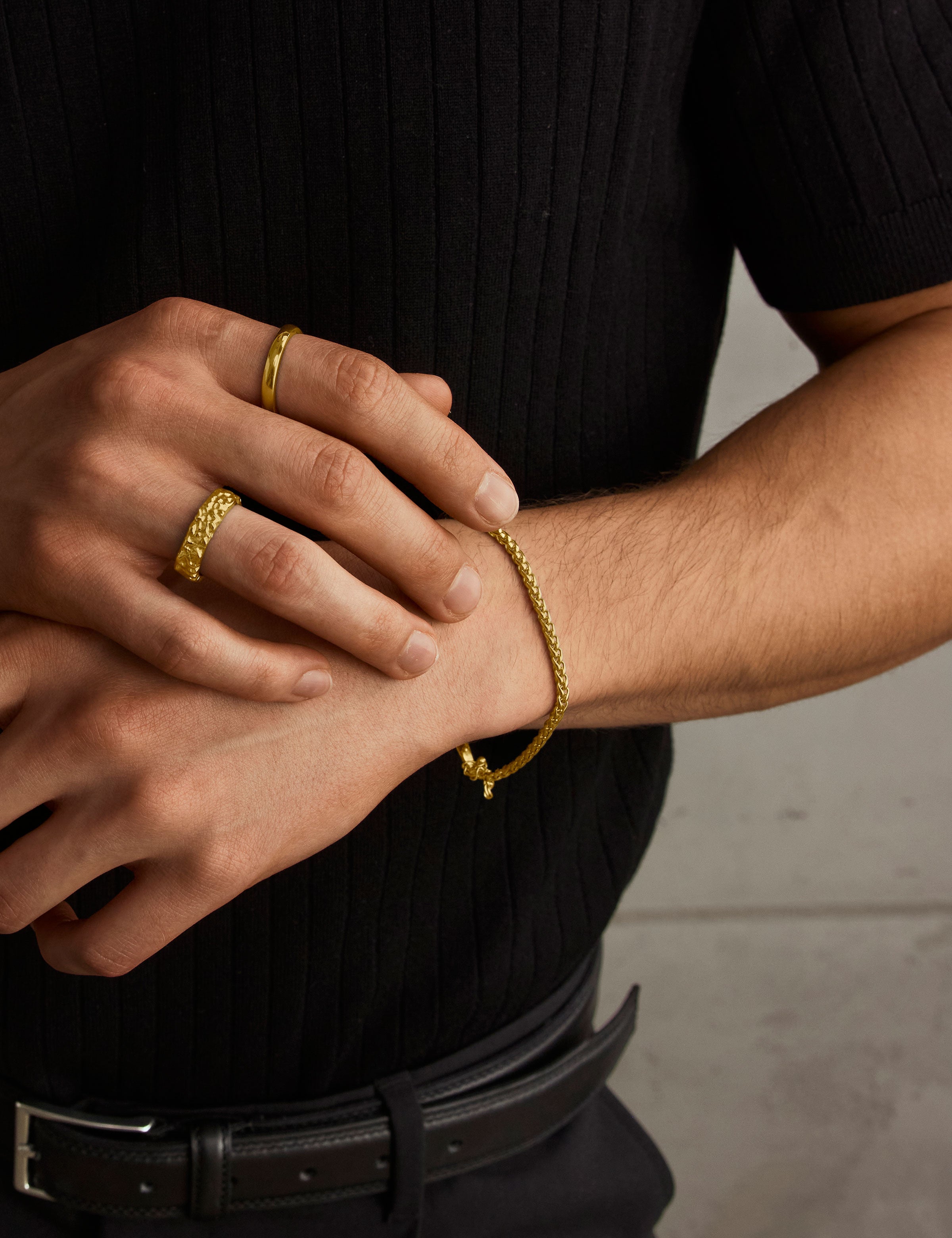 Snake Armband 3mm - Gold