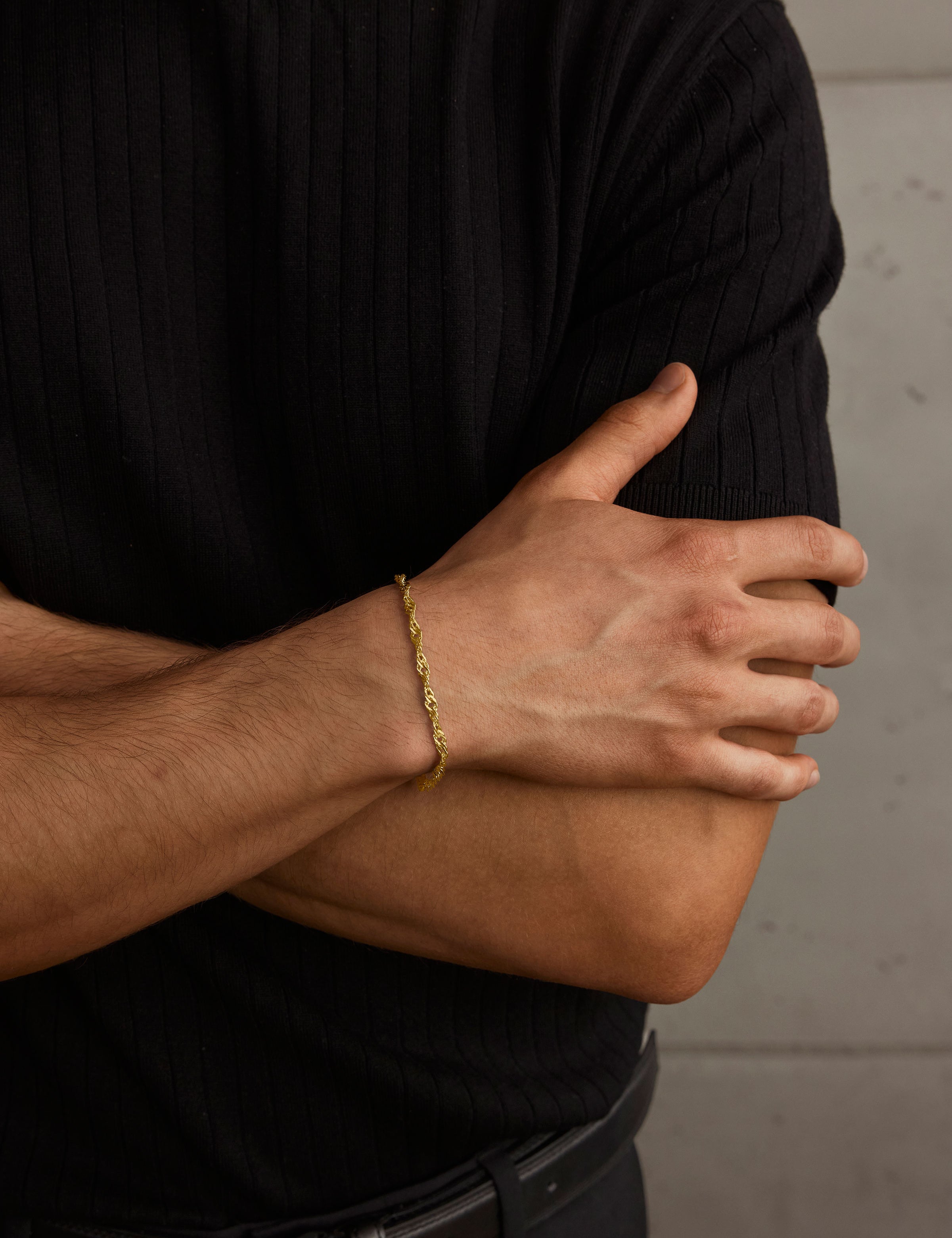 Singapur Armband 4mm Gold