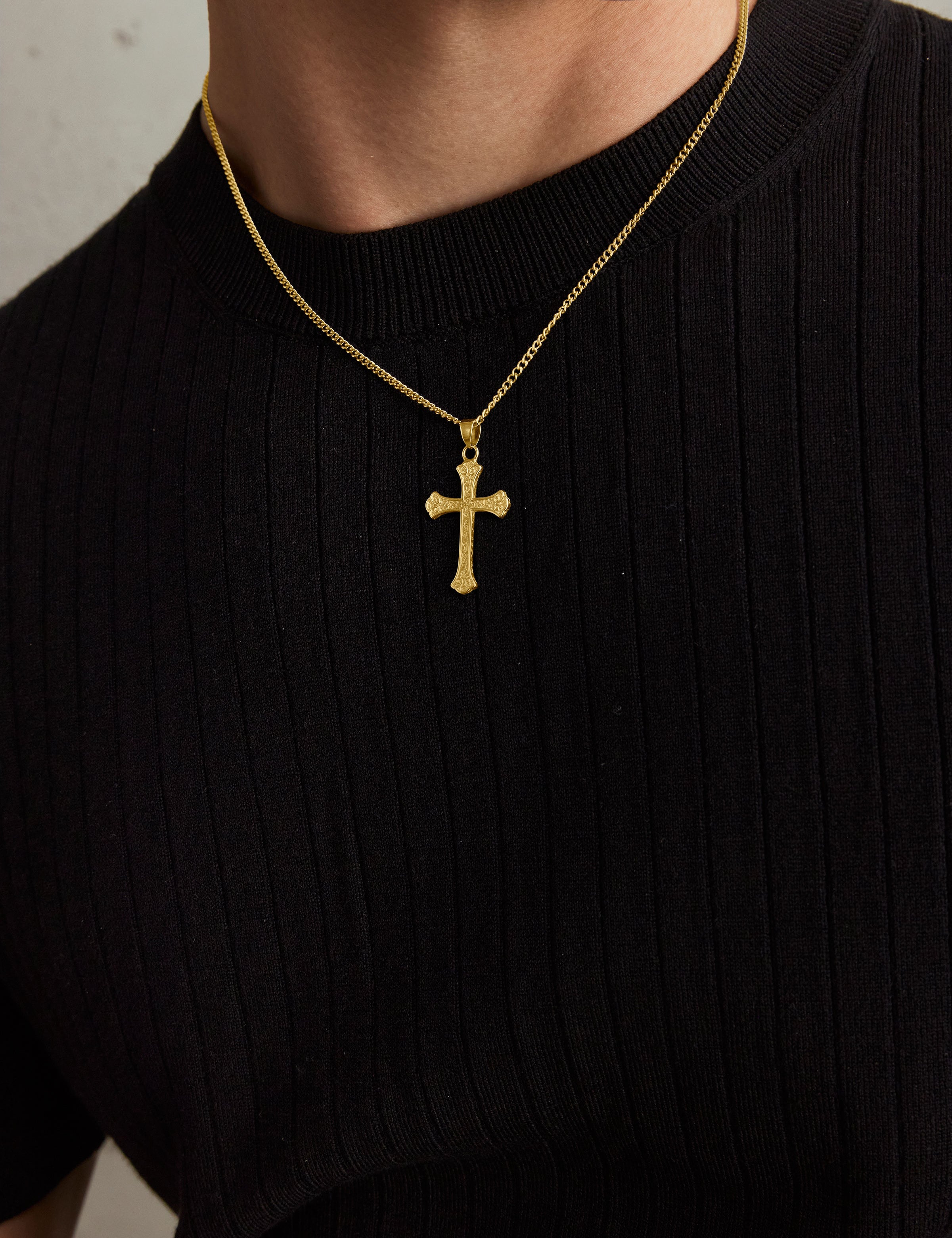 Kreuz Halskette - Gold