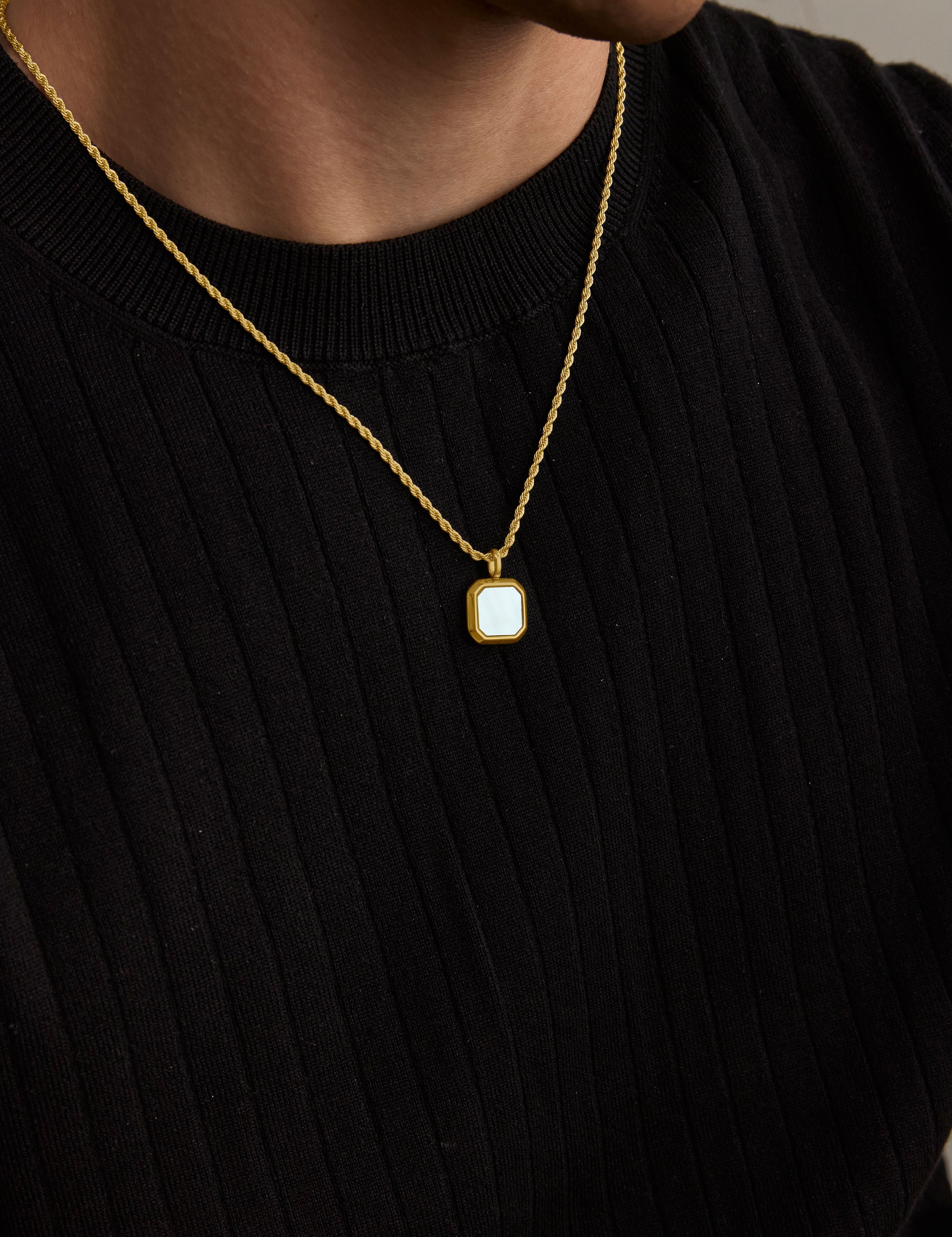 Nacre Halskette - Gold