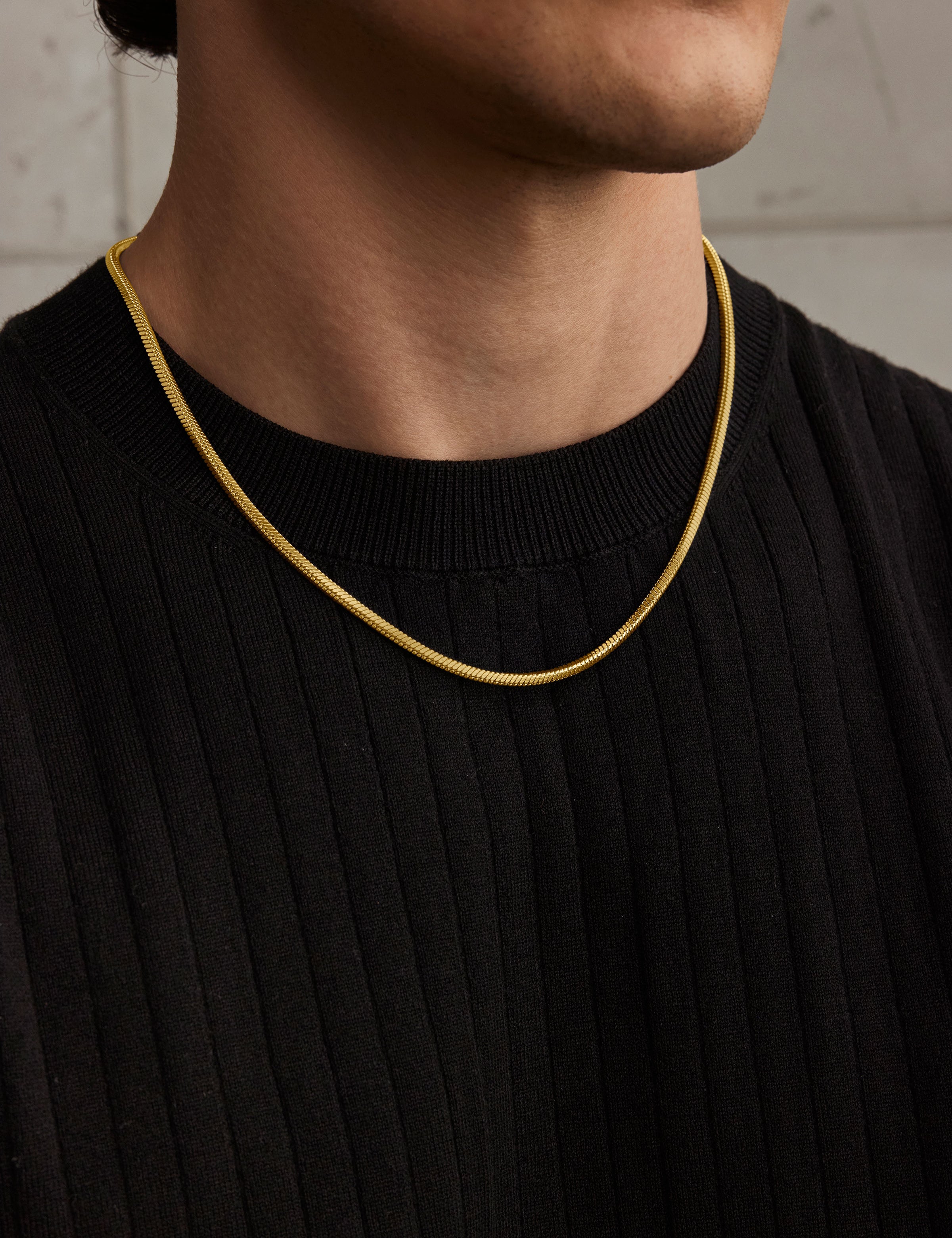 Porto Halskette 3mm Gold