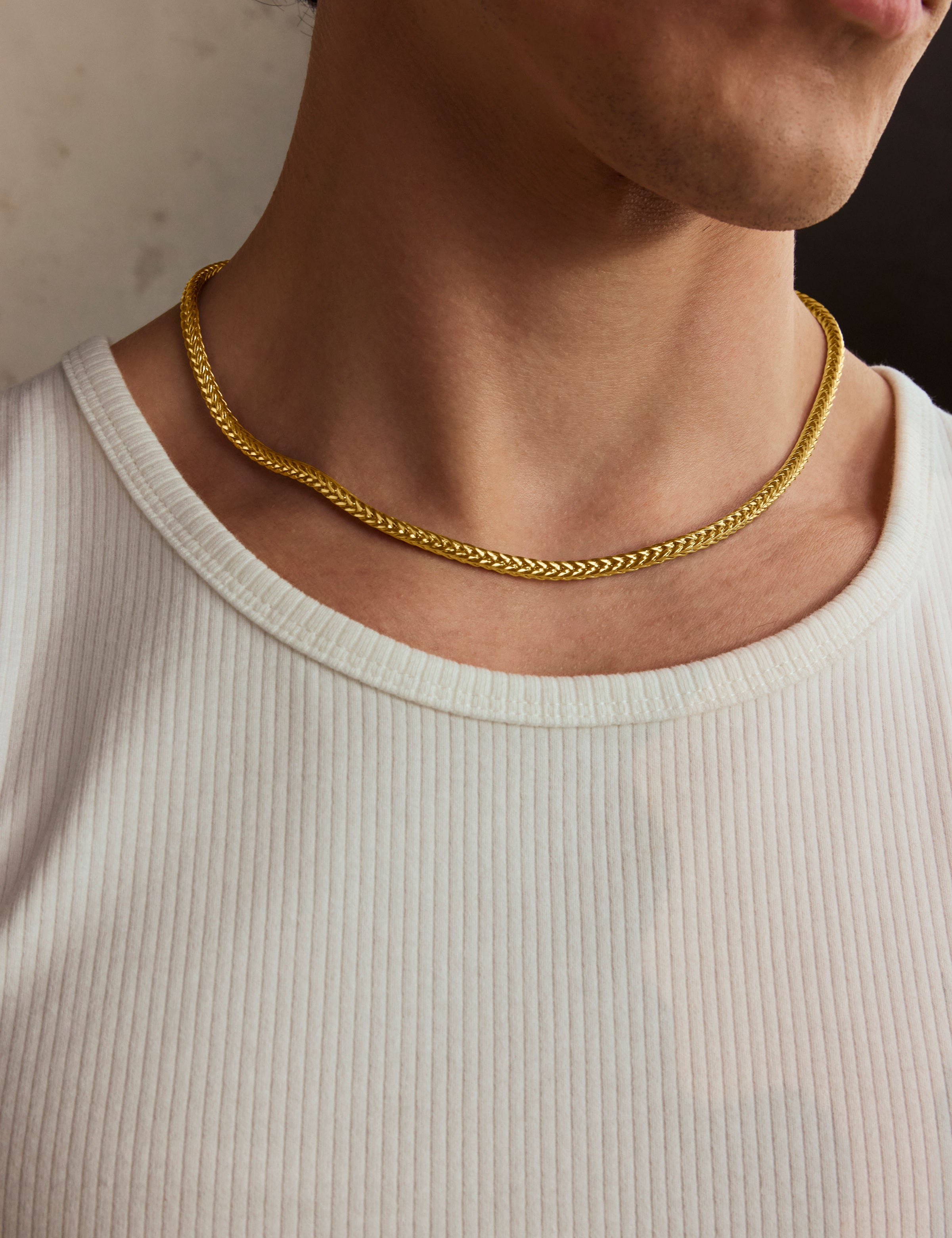 Franco Halskette 4mm Gold