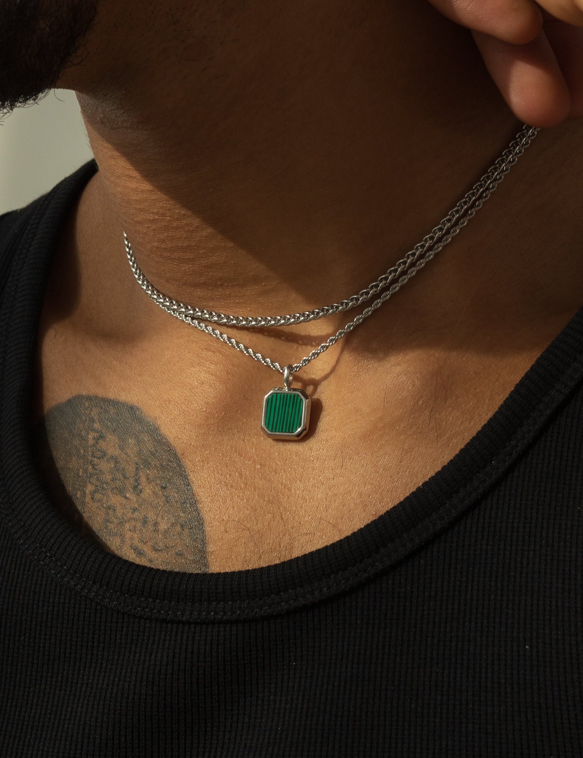 Malachite Halskette