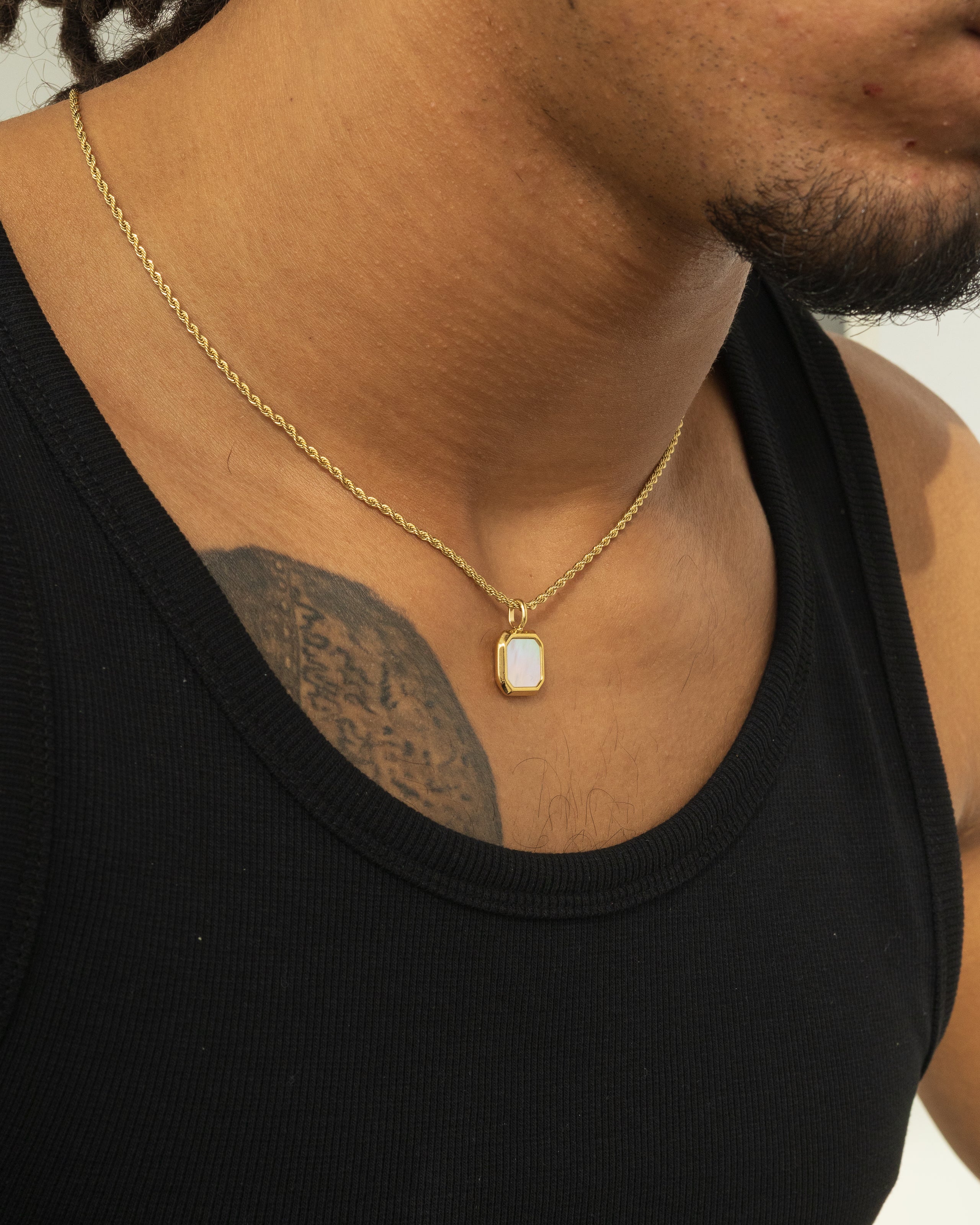 Nacre Halskette - Gold