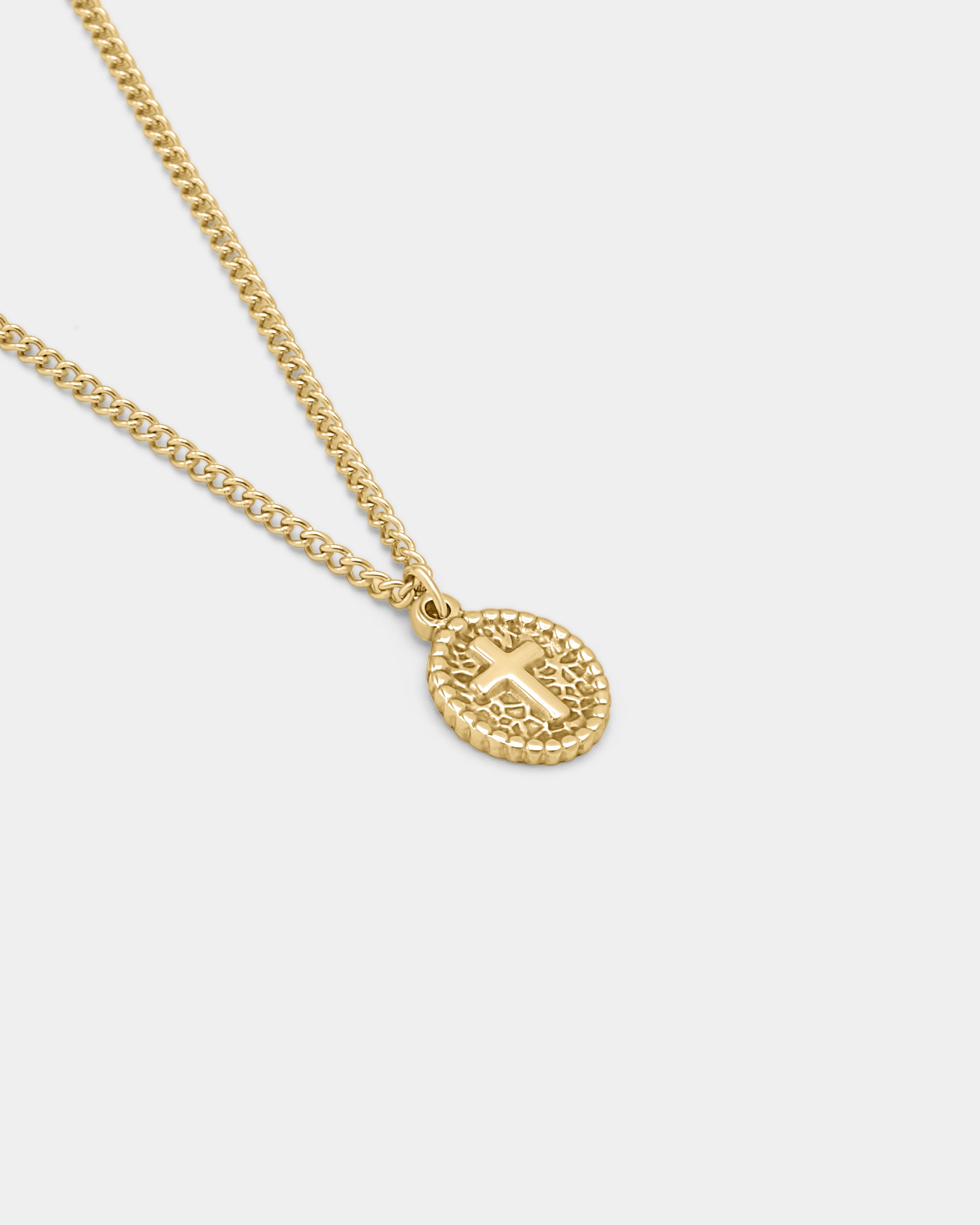 Vintage Cross Halskette - Gold